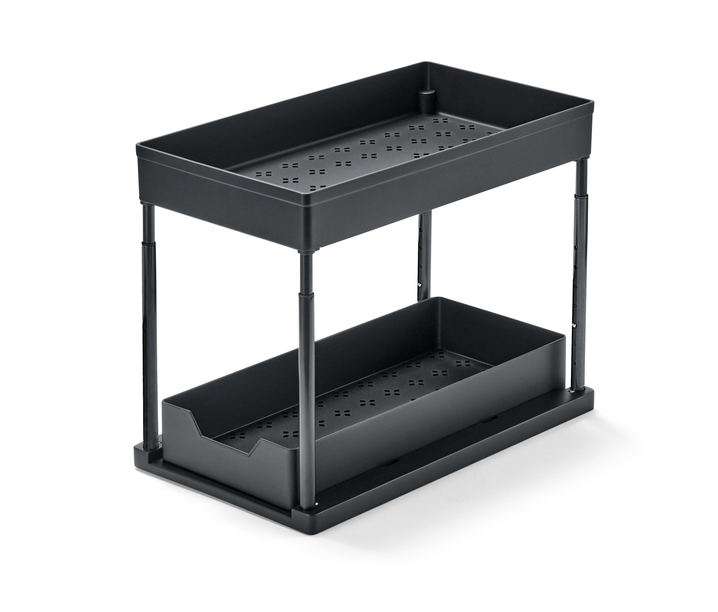 Tchibo - Wysuwany organizer do szafy z regulacją wysokości - kolor: czarny