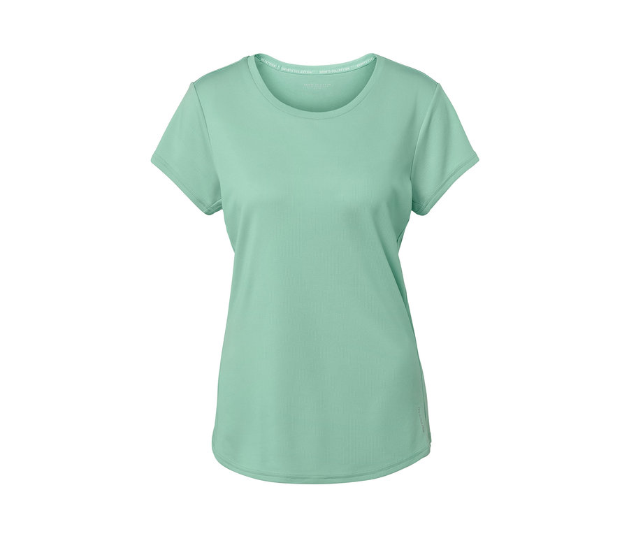 Zielona koszulka sportowa.