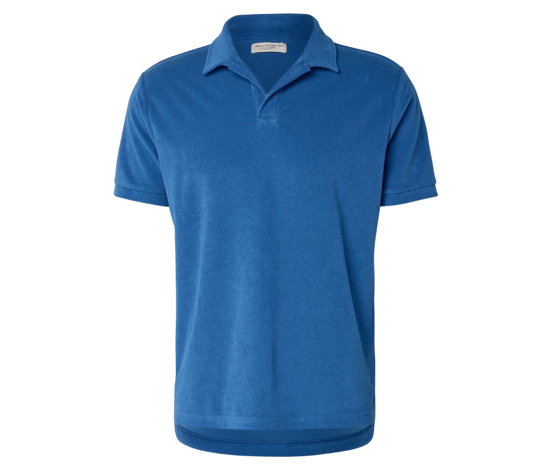 Tchibo - Koszulka polo z tkaniny frotté- niebieski/niebieski