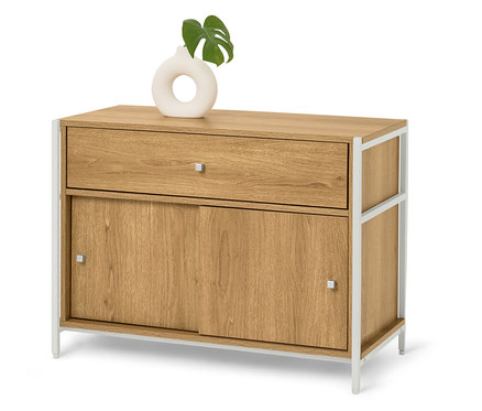 Komoda „GRADE” z szufladą i drzwiami przesuwnymi