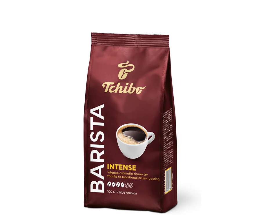 Paczka kawy palonej mielonej Tchibo Barista Intense.