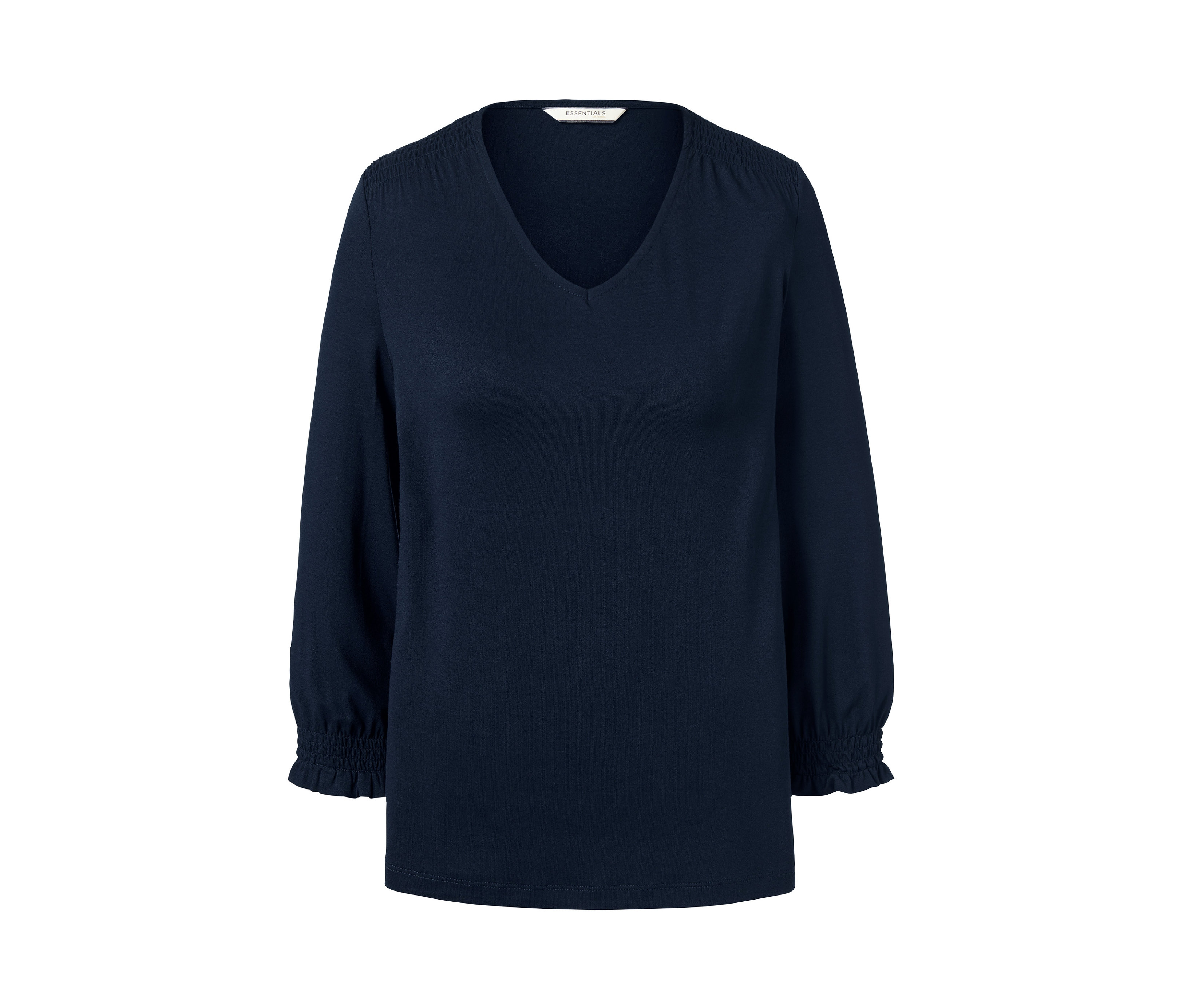 Tchibo - Bluzka z rękawami o długości 3/4- niebieski