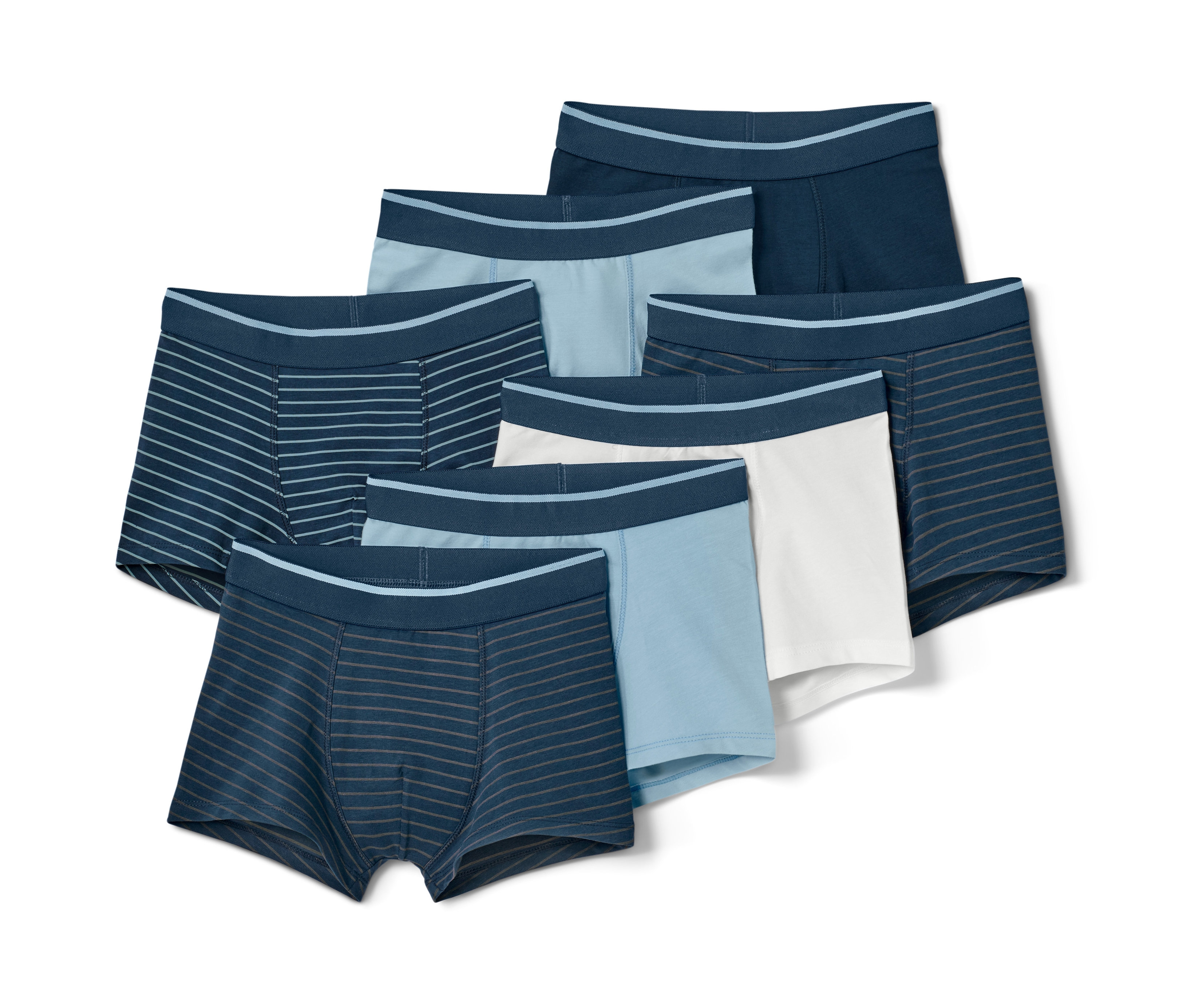 Tchibo - Bokserki- brązowy/biały/w paski