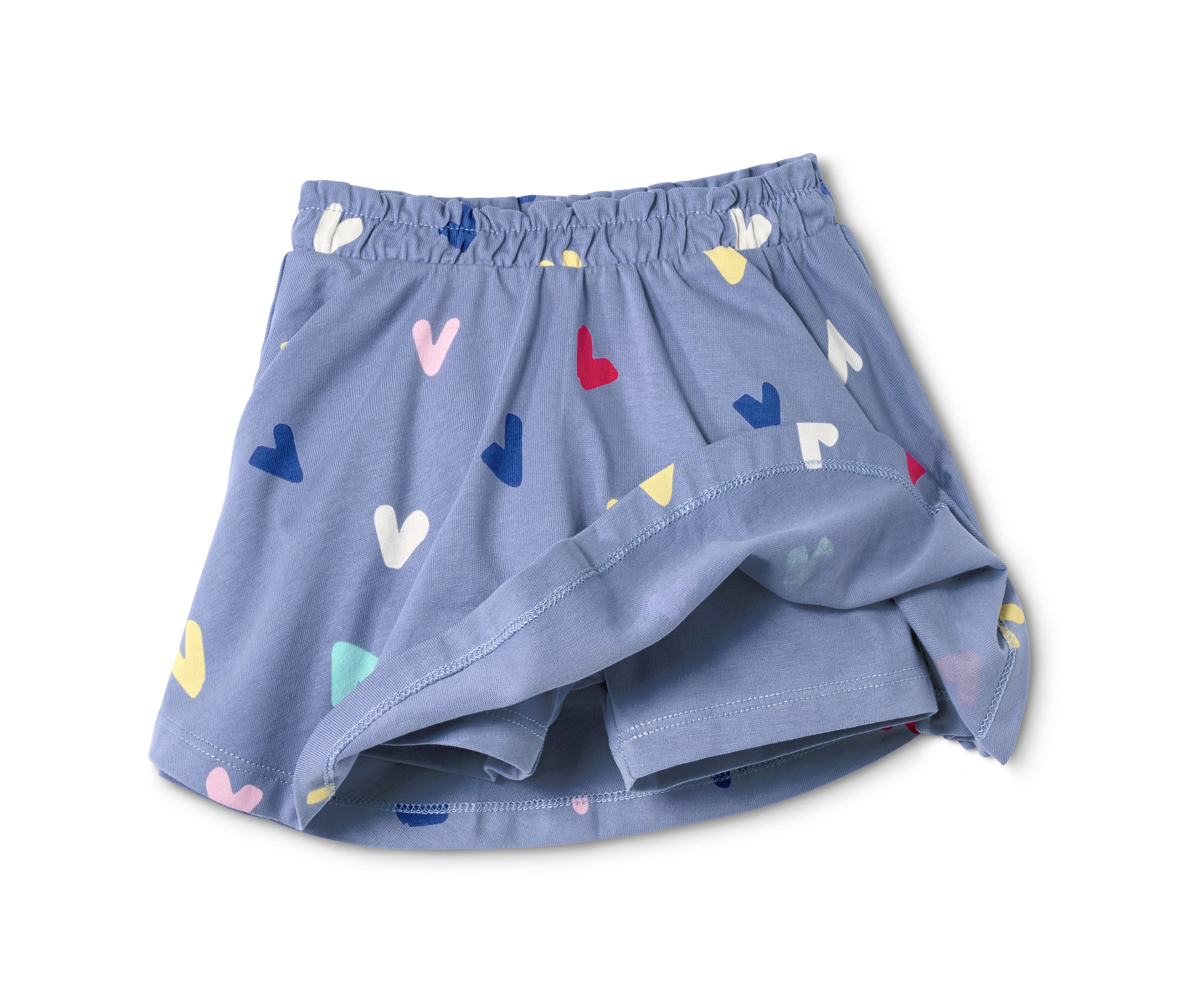 Tchibo - Spódniczka ze spodenkami z bawełny ekologicznej- niebieski/z nadrukiem