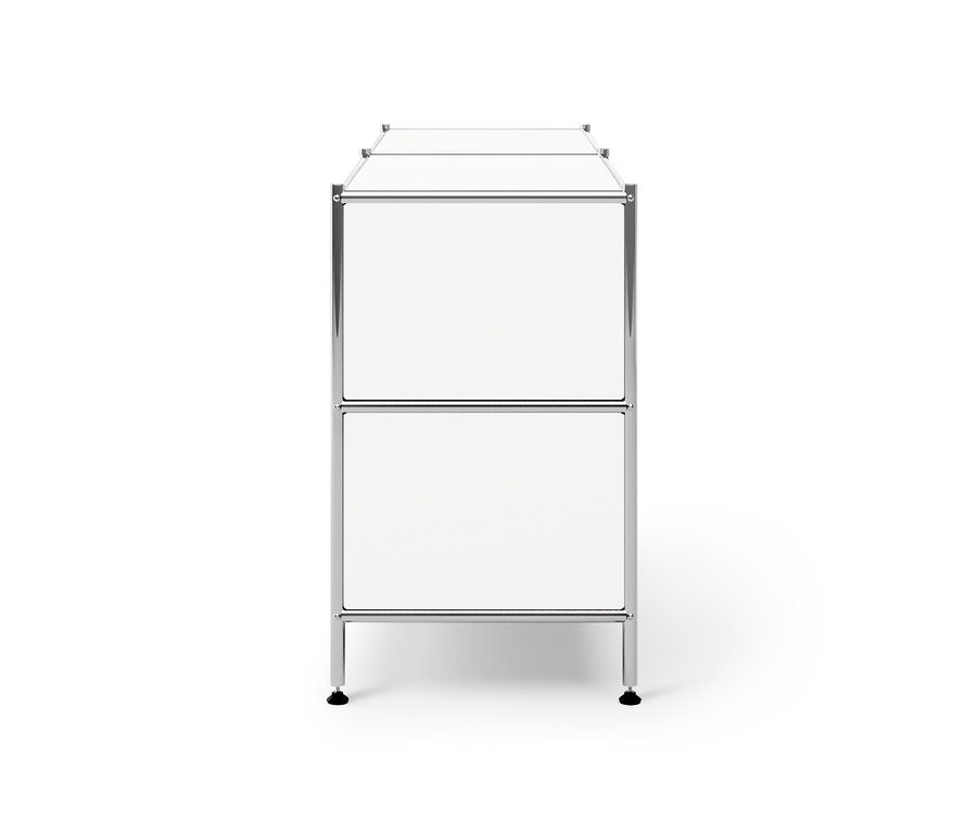 Niska szafka metalowa »CN3« z 4 szufladami, biała.