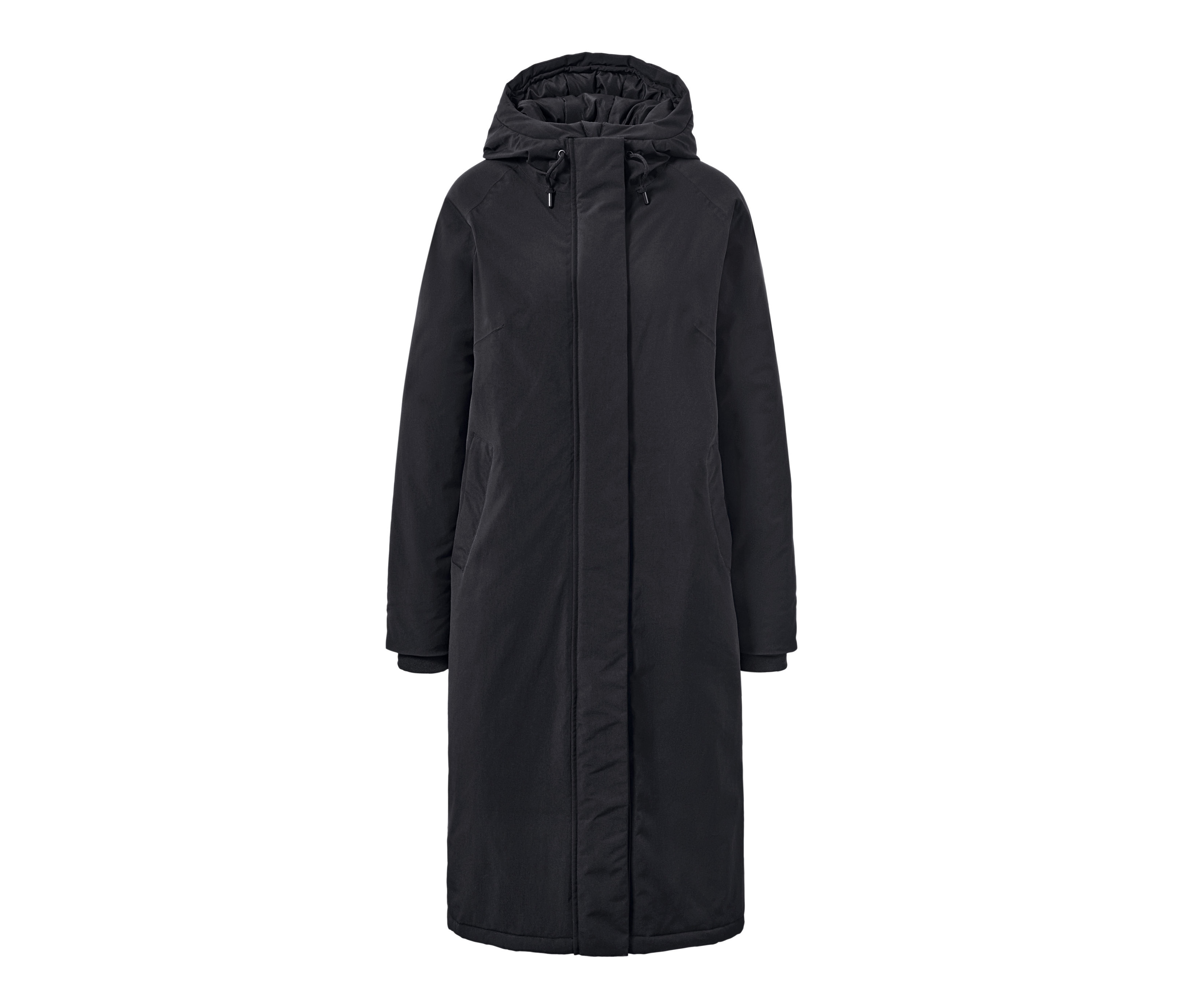 Tchibo - Wyjątkowo długi płaszcz zimowy- czarny