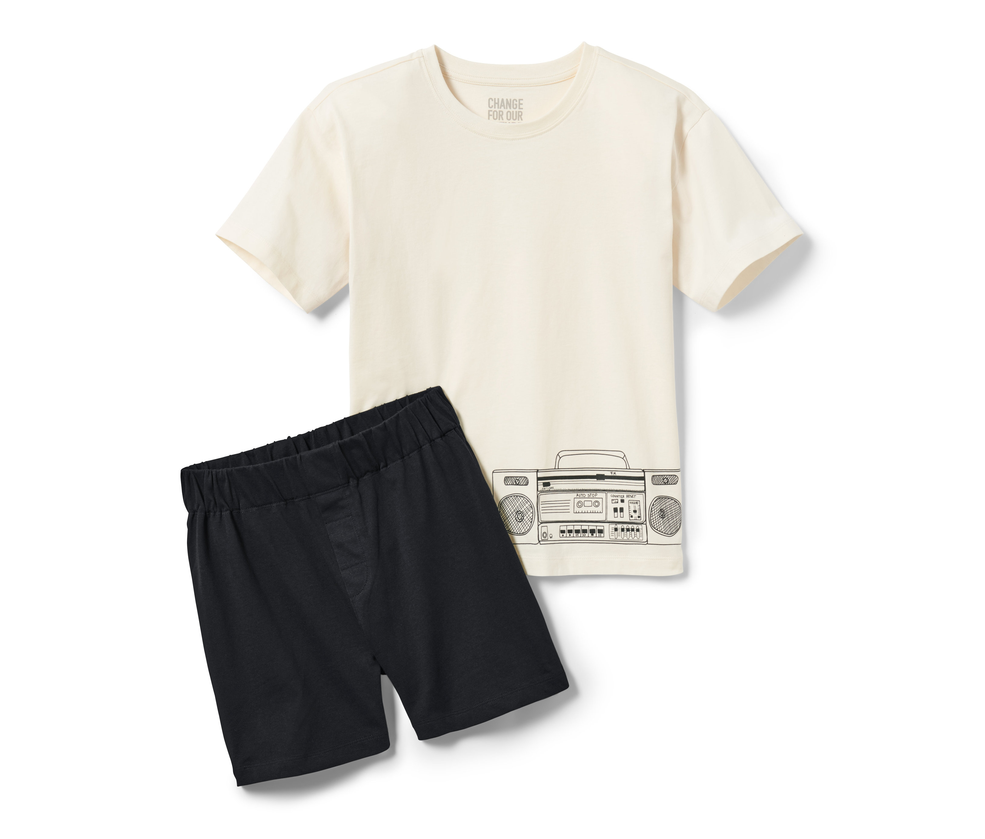 Tchibo - Piżama, czarny/biały