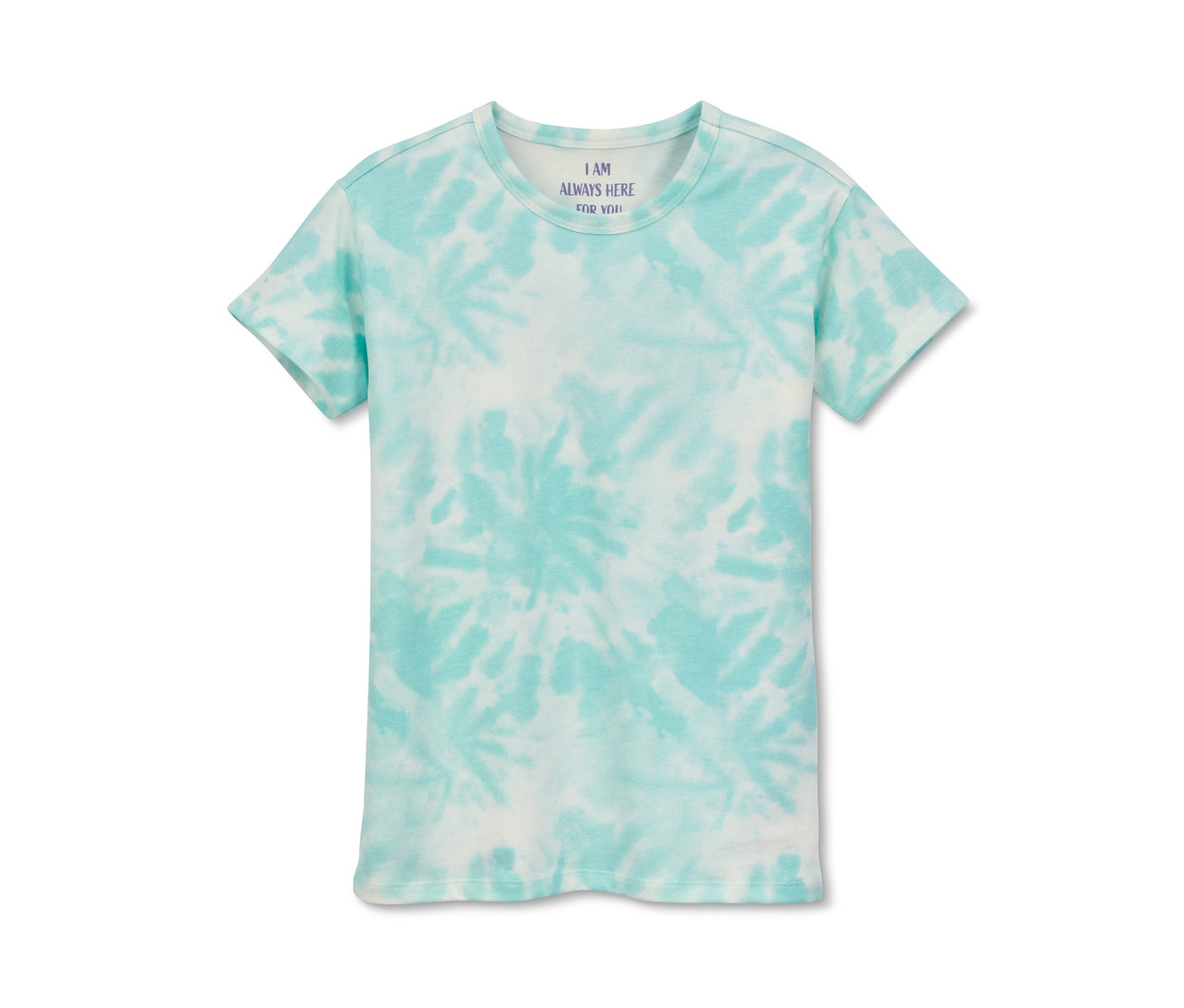 Turkusowa koszulka z bawełny ekologicznej farbowana metodą tie-dye, 1 sztuka z 2.