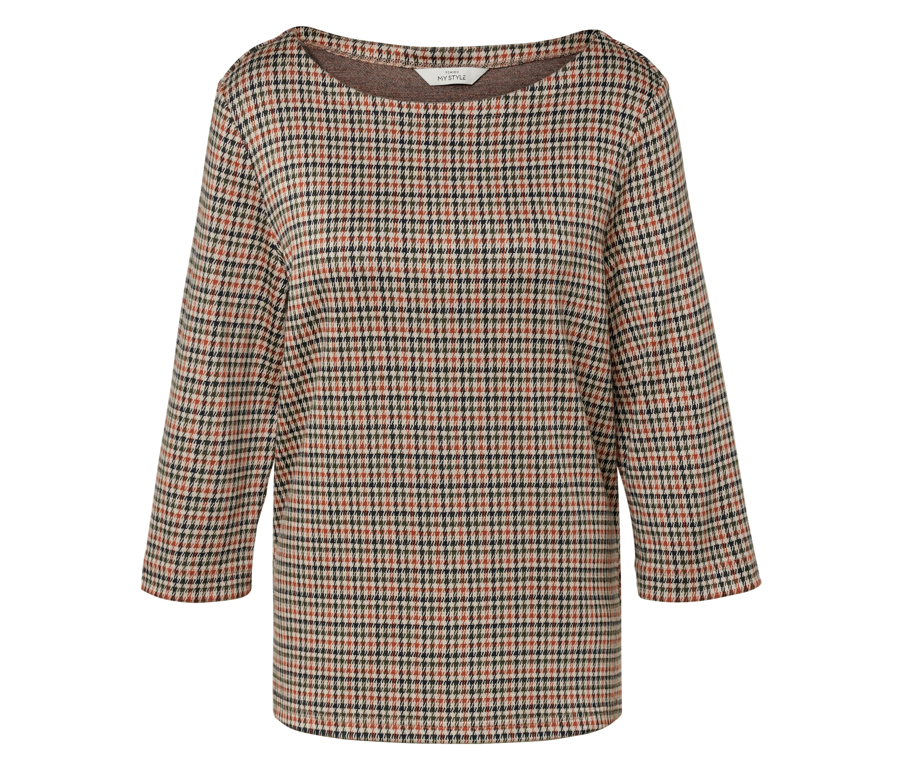 Tchibo - Bluza dresowa z rękawem 3/4, beżowy/niebieski