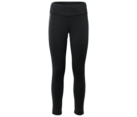 Czarne legginsy z wysokim stanem.