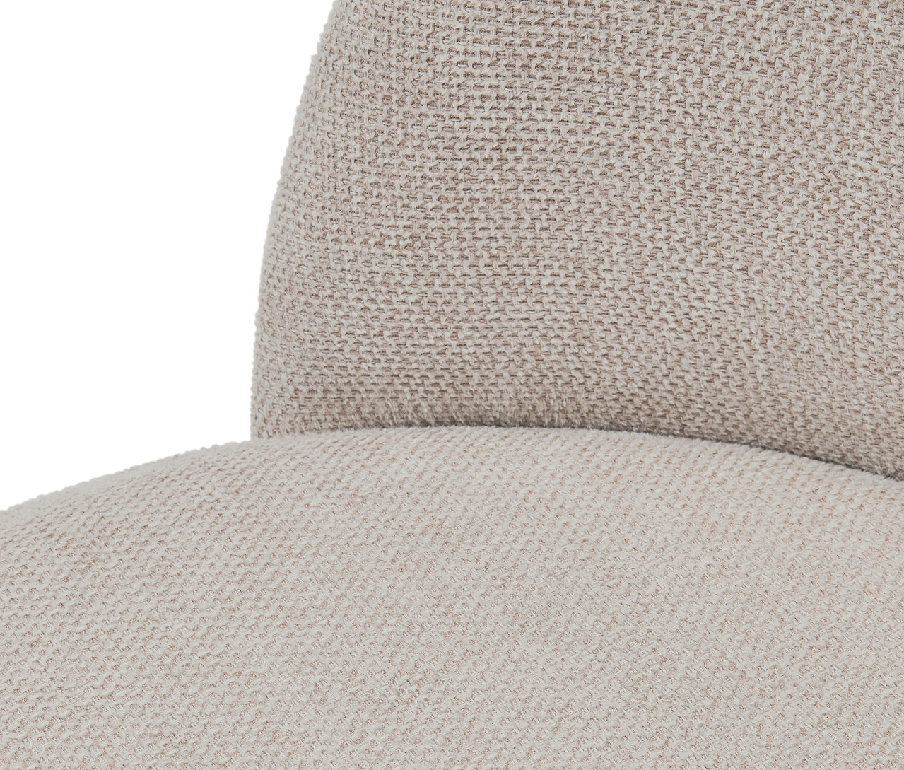 Szczegół beżowej tkaniny na krześle.