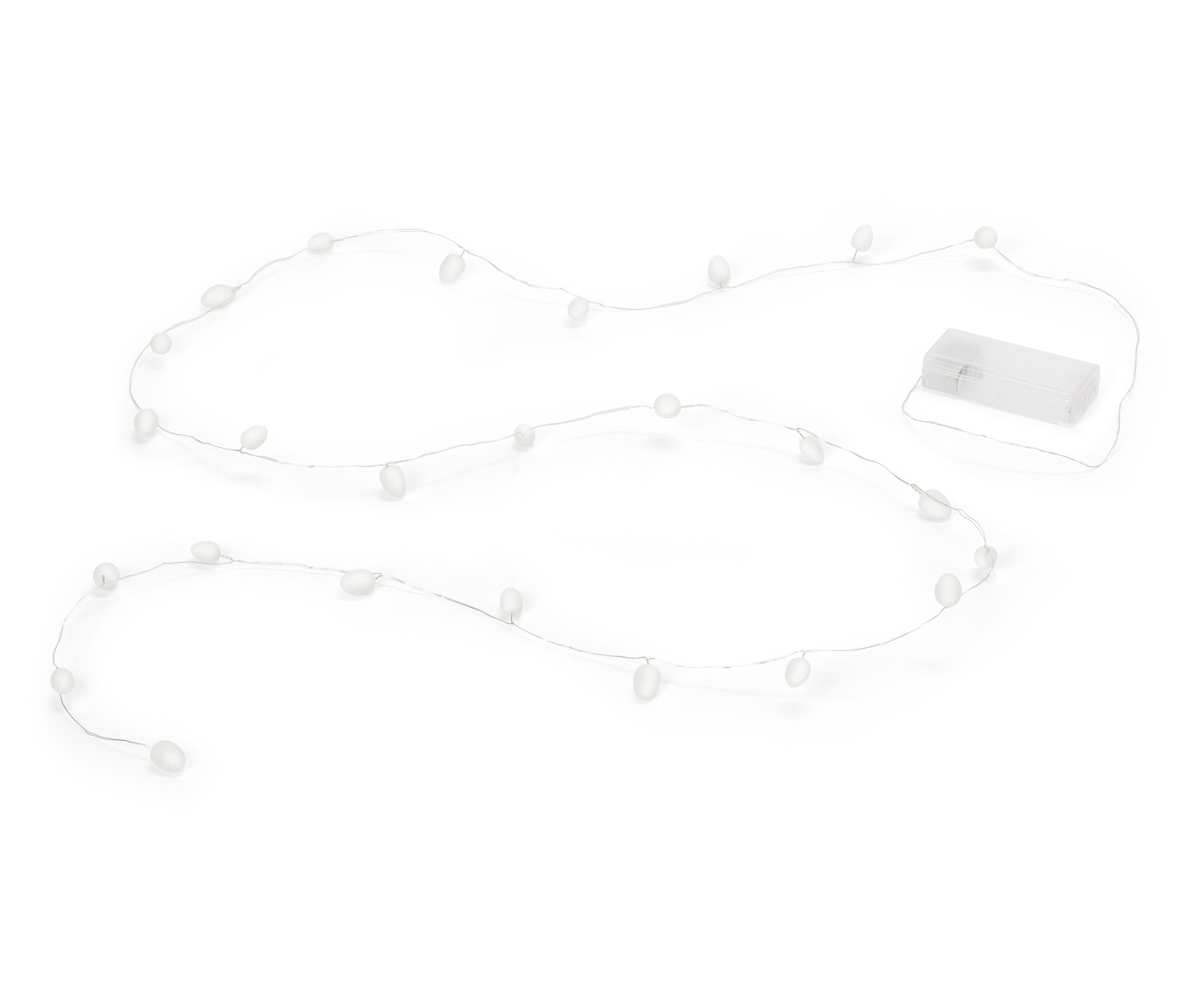 Tchibo - Łańcuch z mikro LED „Pisanki” - kolor: biały