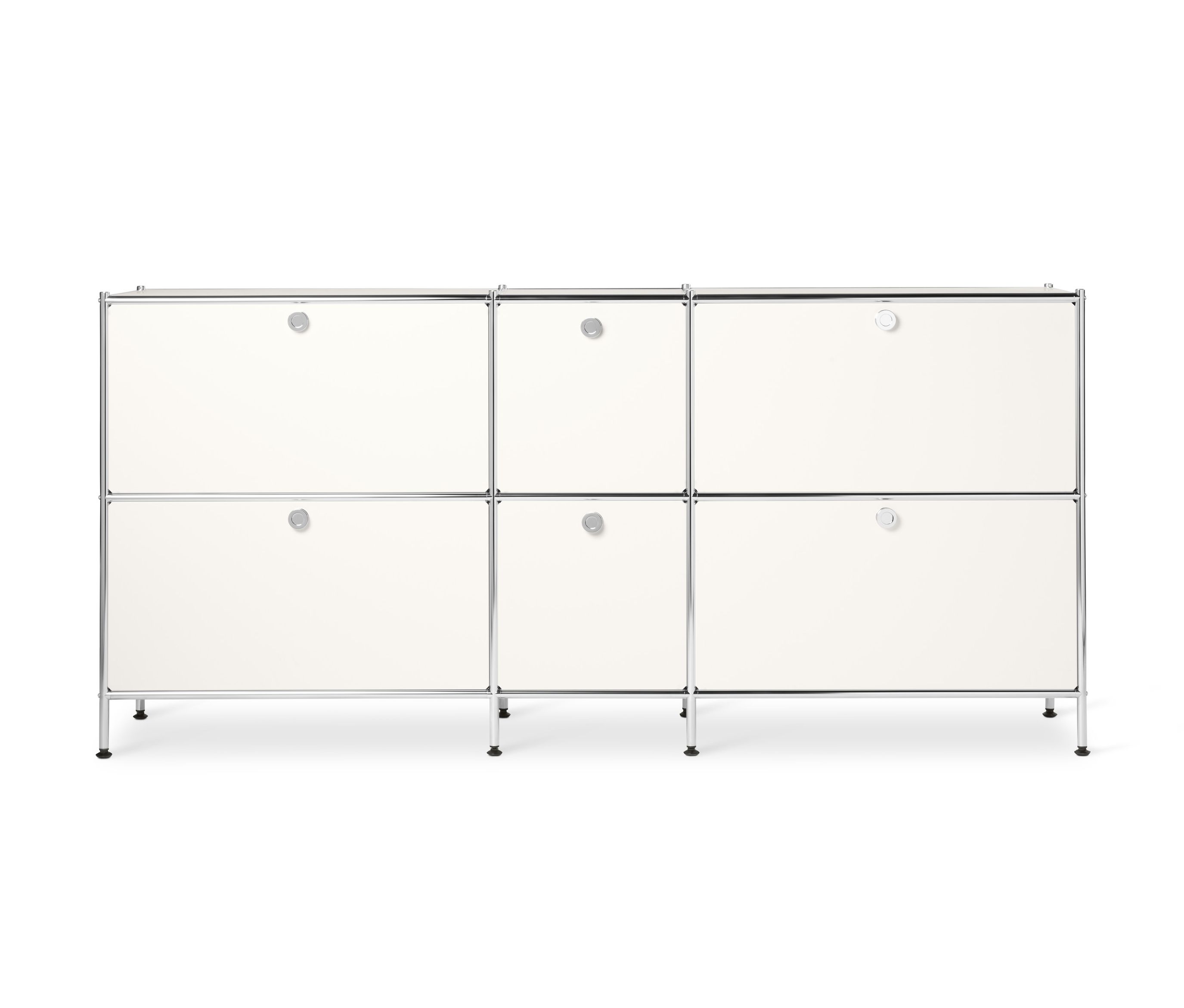 Tchibo - Metalowa szafka typu sideboard »Cn3« duża - kolor: biały