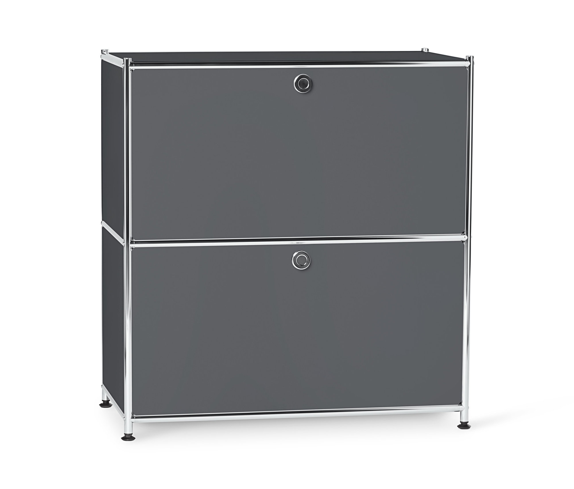Tchibo - Metalowa szafka typu sideboard »Cn3« - kolor: szary