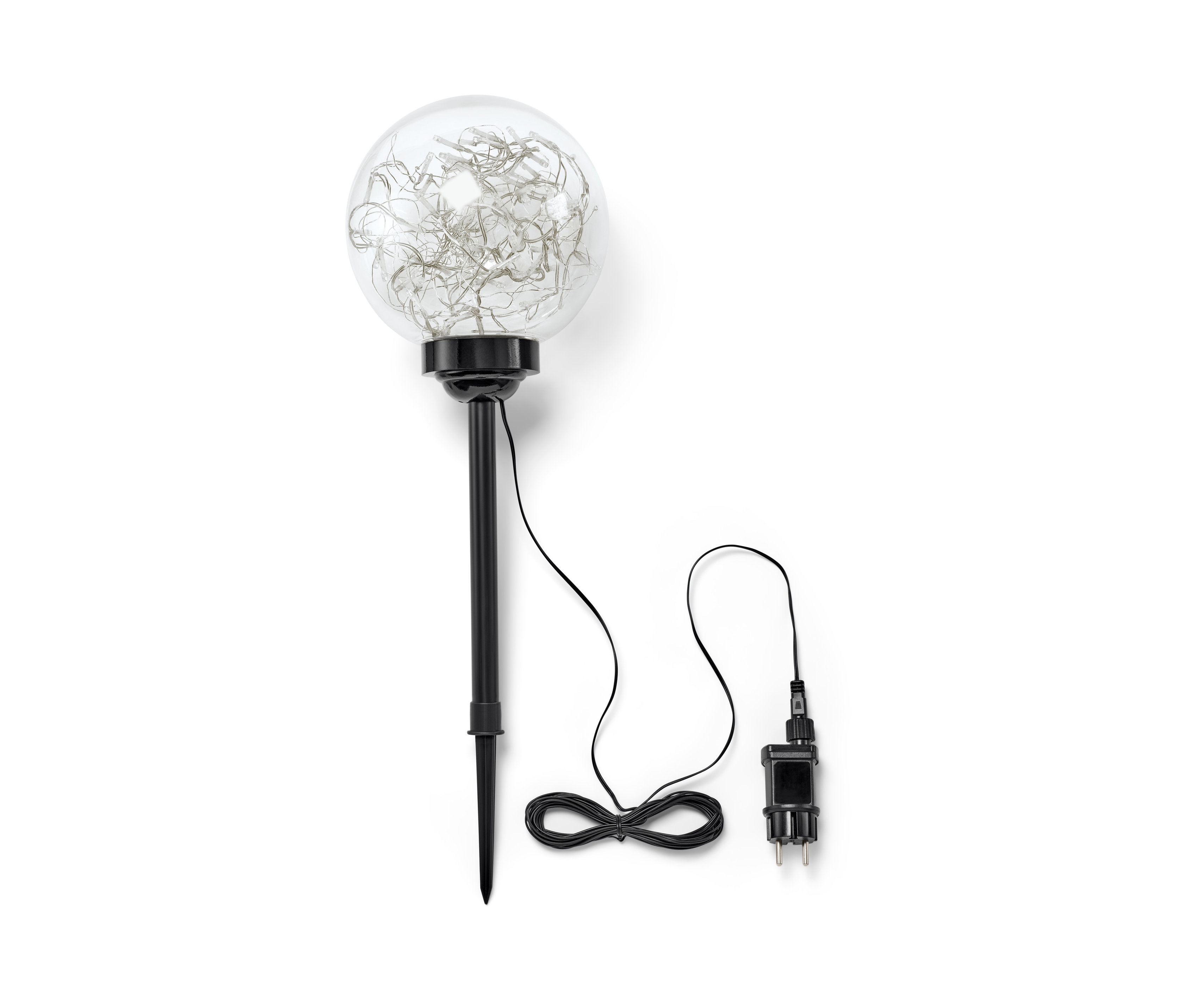 Tchibo - Kula świetlna LED ze szpikulcem - kolor: czarny