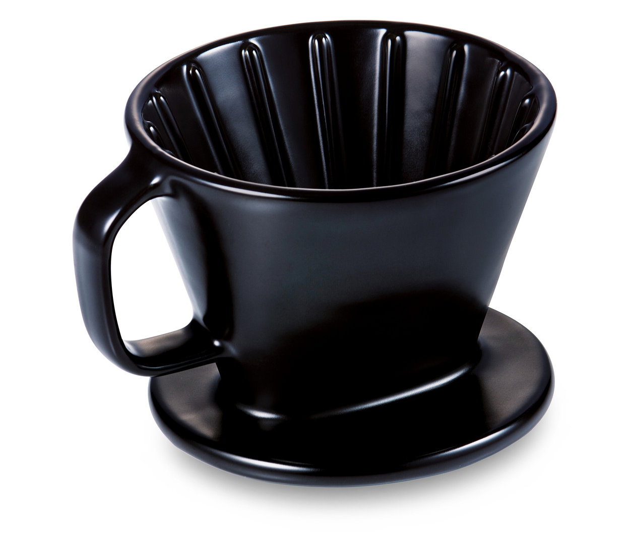 Czarny ręczny filtr do kawy, rozm. 101.