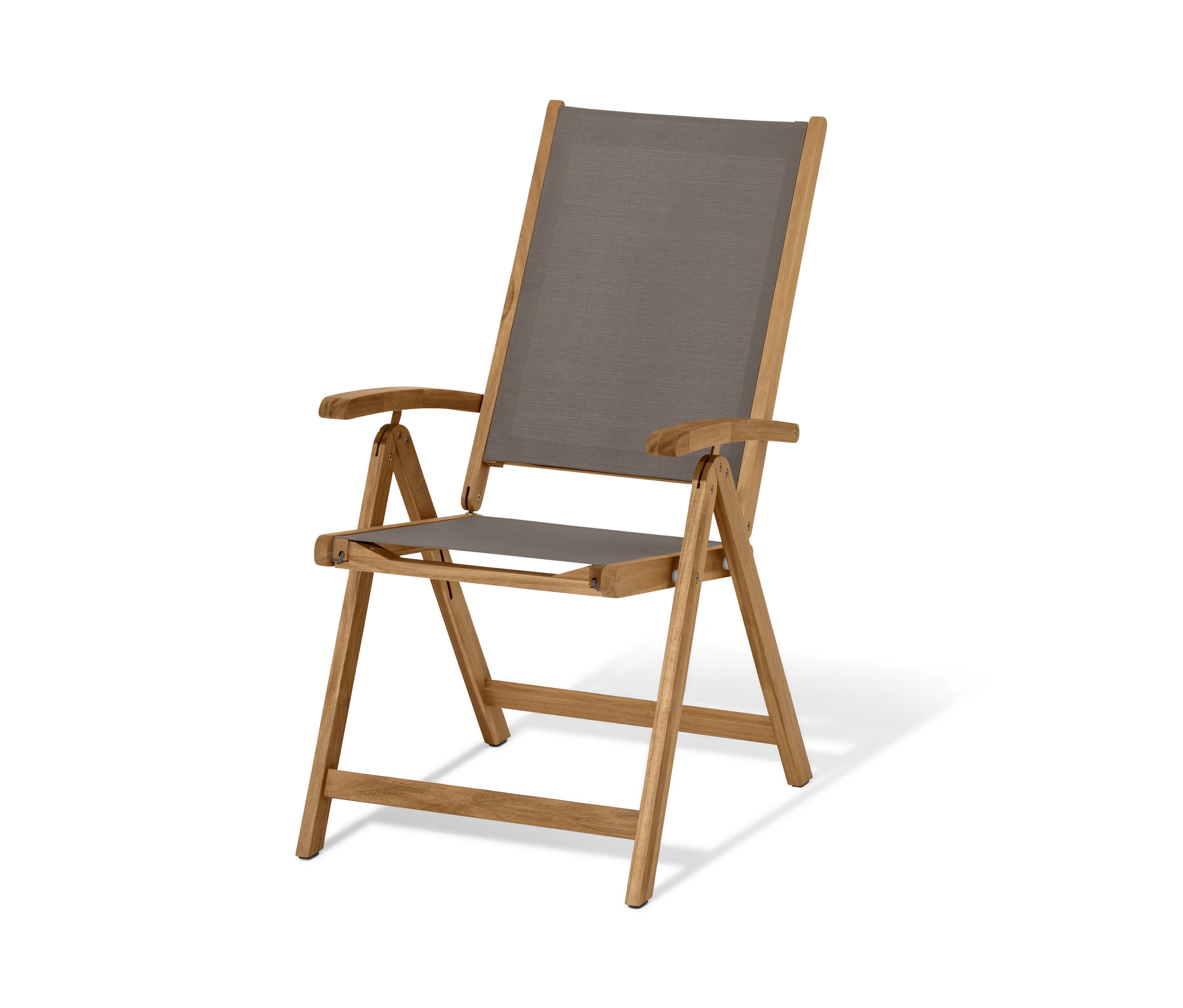 Tchibo - Krzesło ogrodowe z siedziskiem z tekstylenu i wysokim - kolor: brązowy