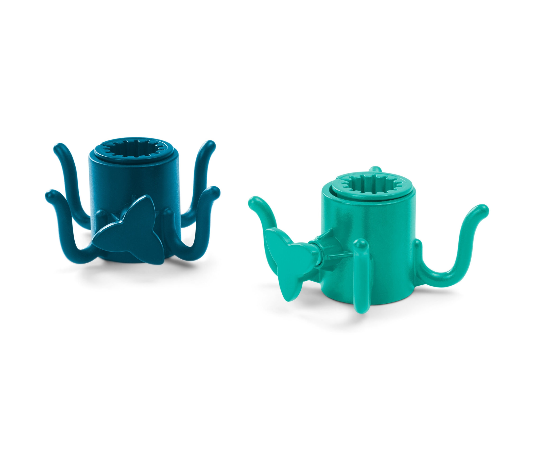 Tchibo - Wieszaki na parasol - kolor: niebieski/zielony