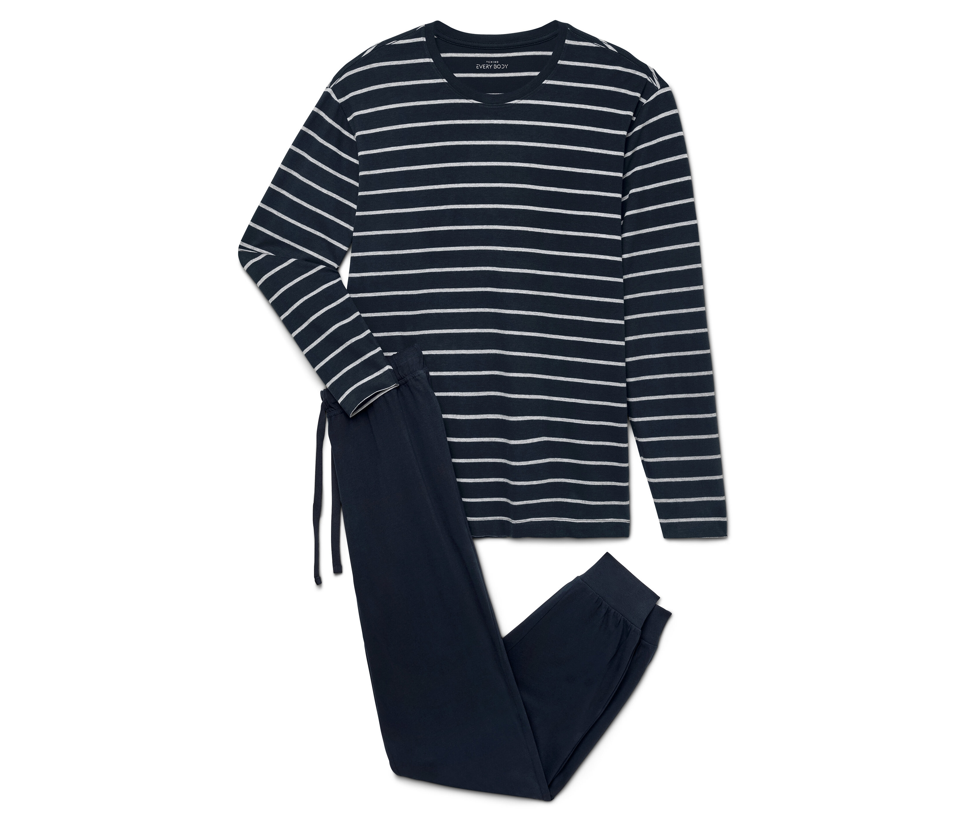 Tchibo - Piżama ze ściągaczami, niebieski