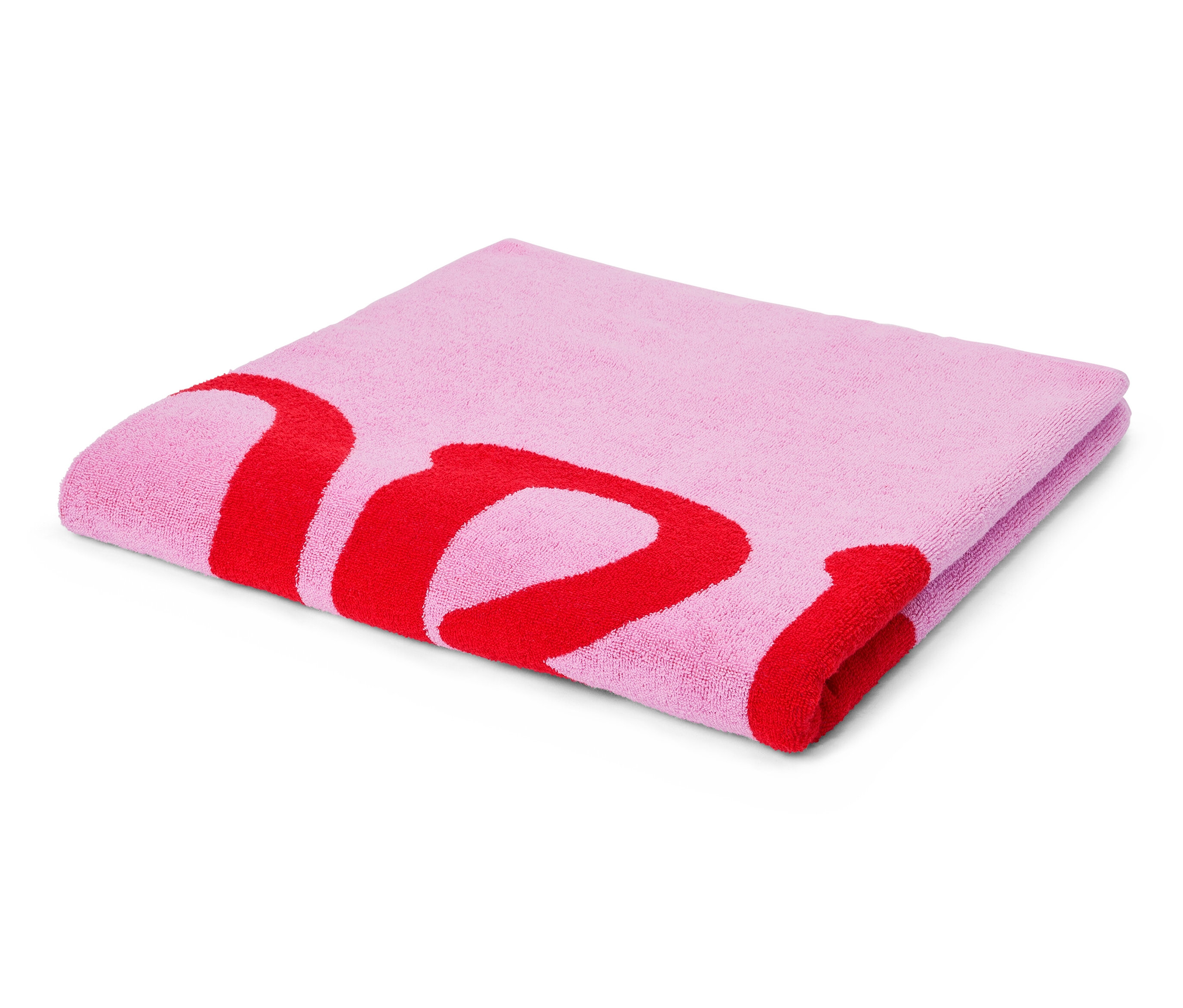 Tchibo - Ręcznik kąpielowy XL - kolor: czerwony/różowy
