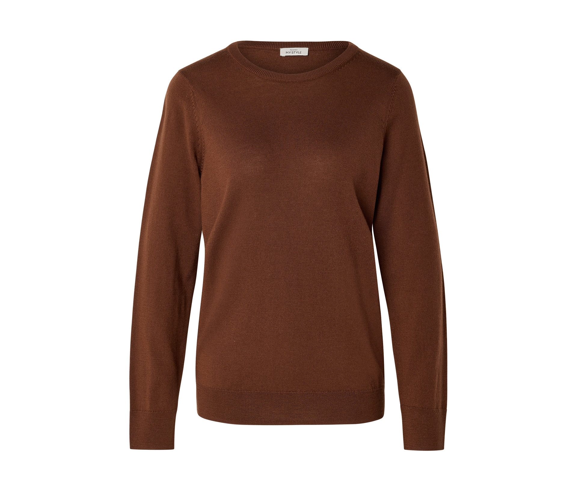 Tchibo - Sweter z cienkiej dzianiny z wełny merino, beżowy