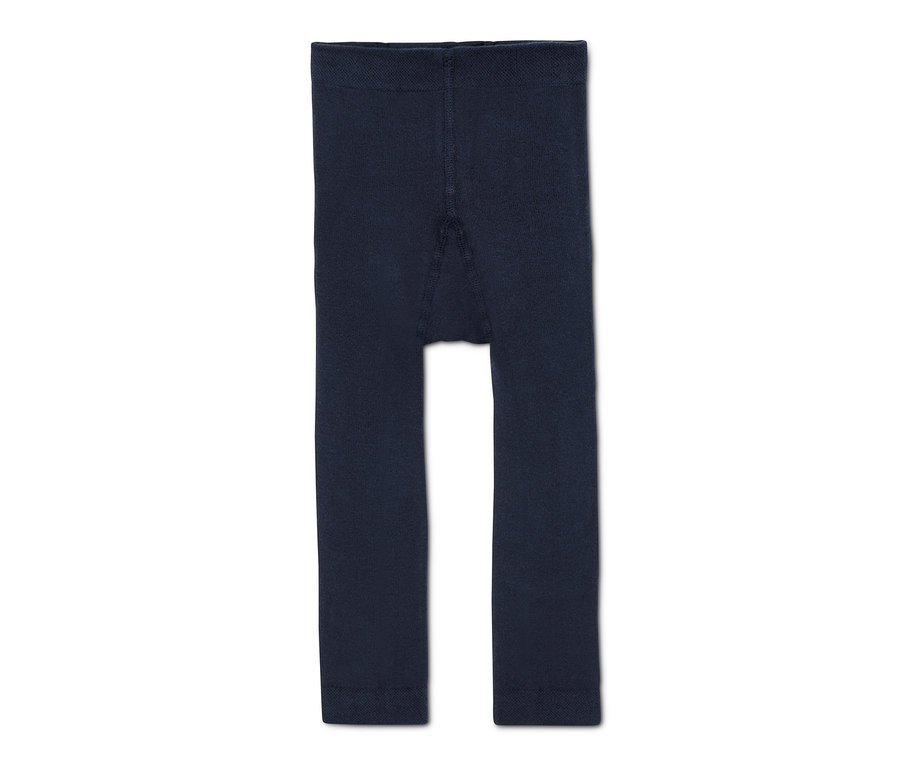 Granatowe legginsy termoaktywne.
