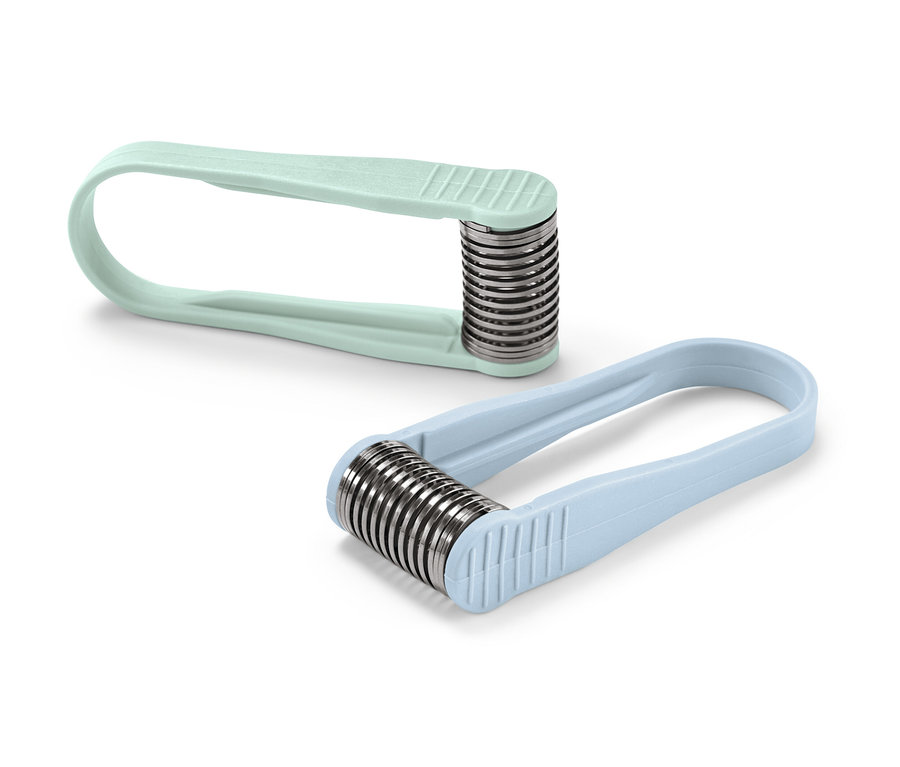 Dwa ręczne minidepilatory do twarzy.