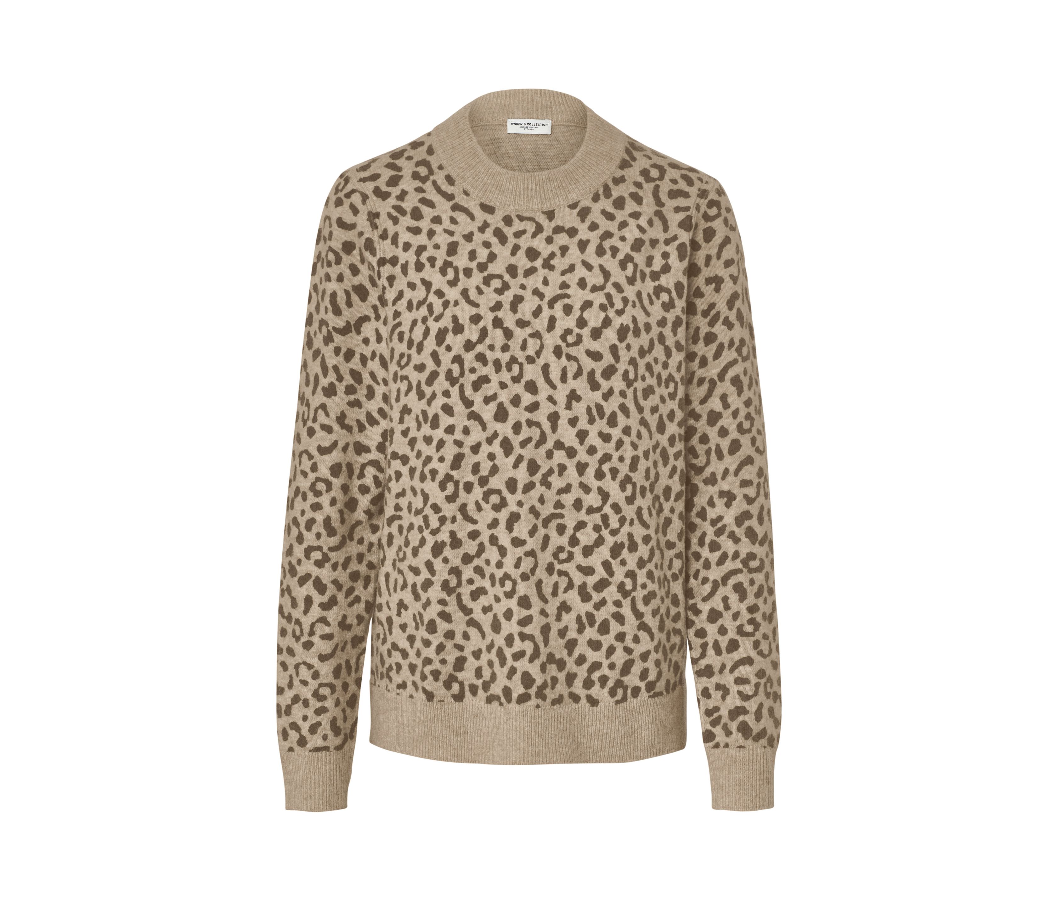 Tchibo - Wzorzysty sweter, brązowy/beżowy