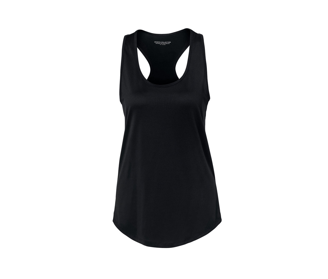 Czarny top funkcyjny.