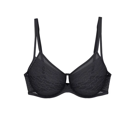Czarny biustonosz Triumph Signature Sheer Minimizer.