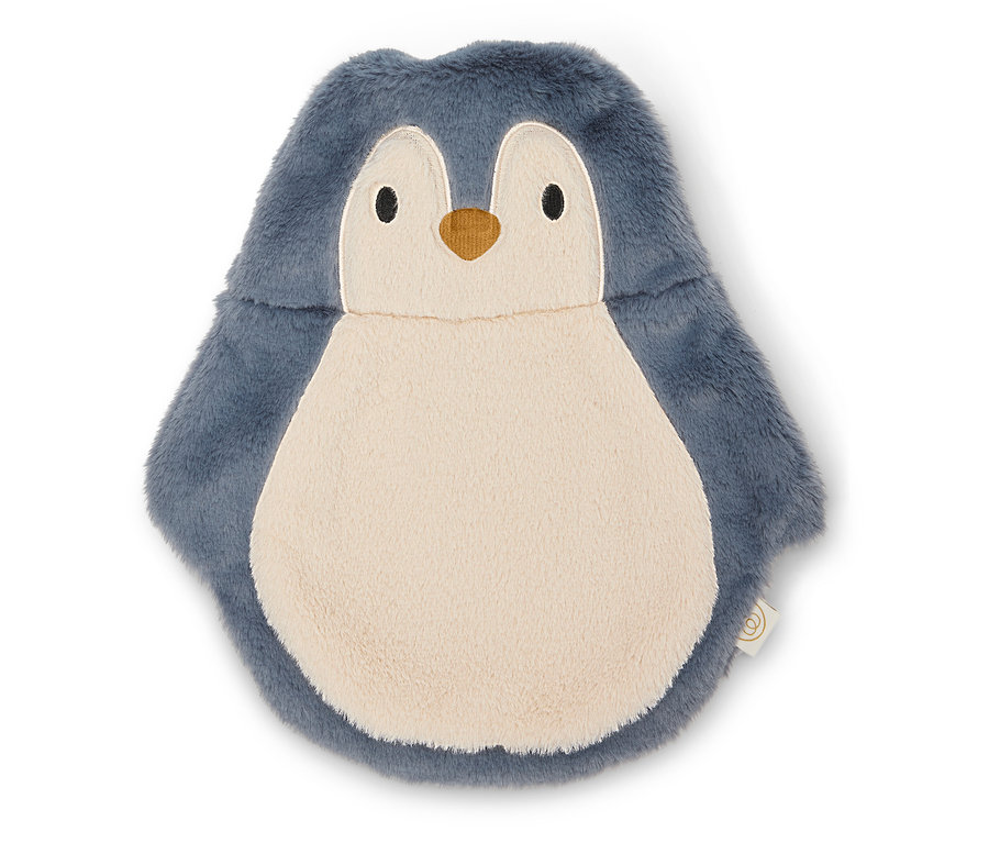 Termofor »Pinguin« leży na białym tle.