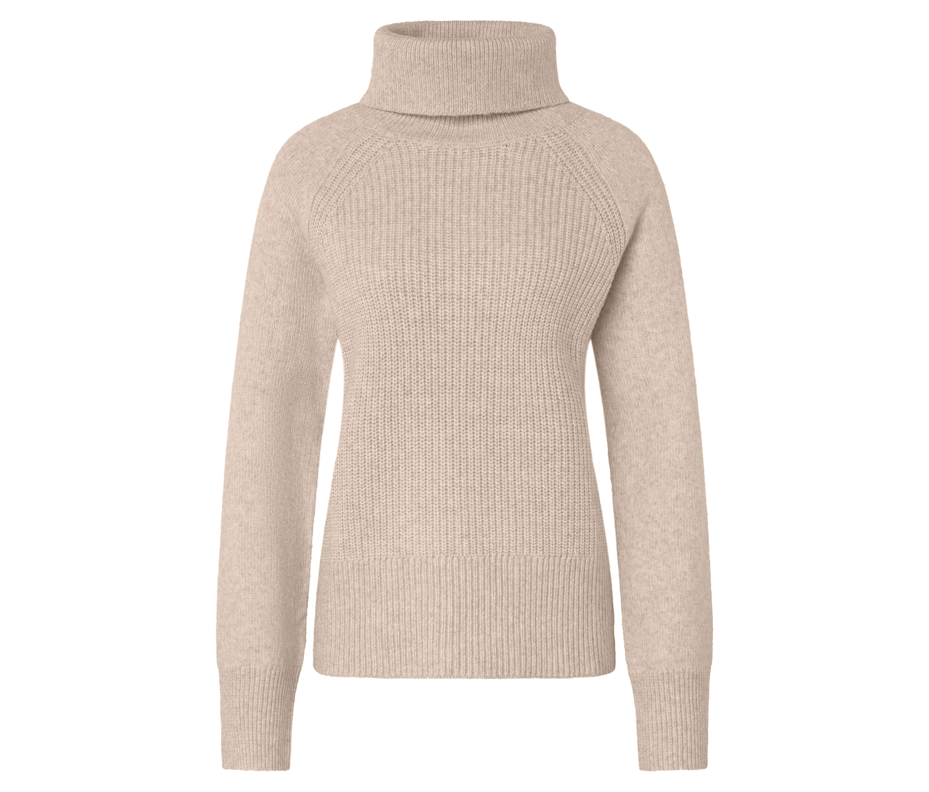 Tchibo - Sweter z golfem, beżowy