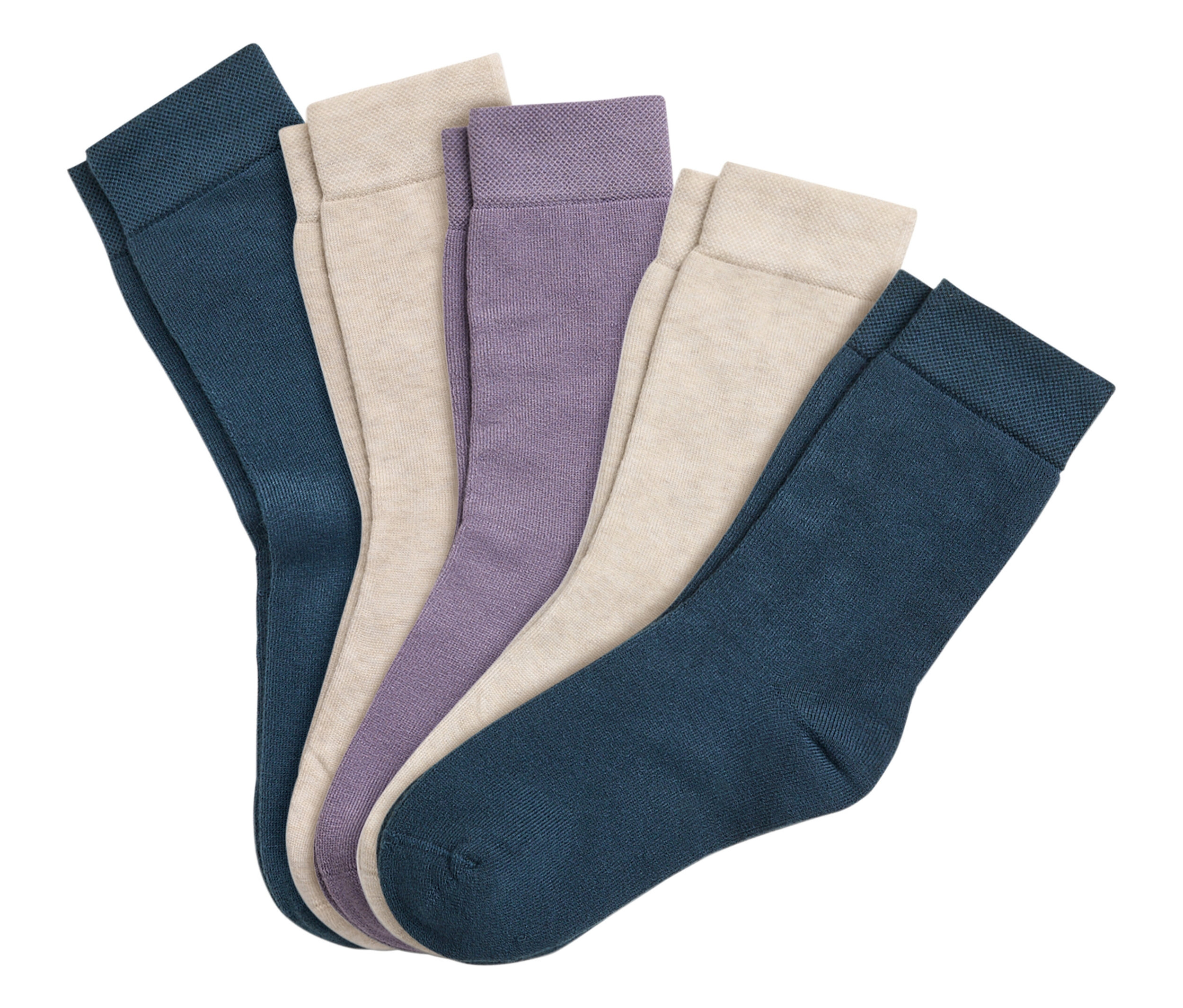 Tchibo - Skarpety termoaktywne- beżowy/niebieski