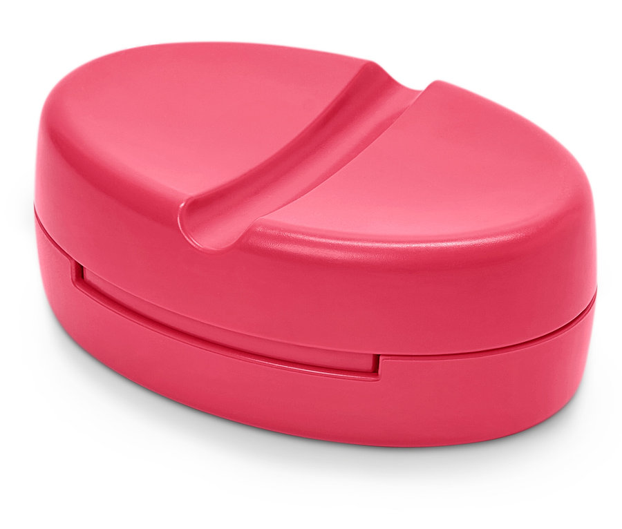 Różowa, magnetyczna poduszka na igły.