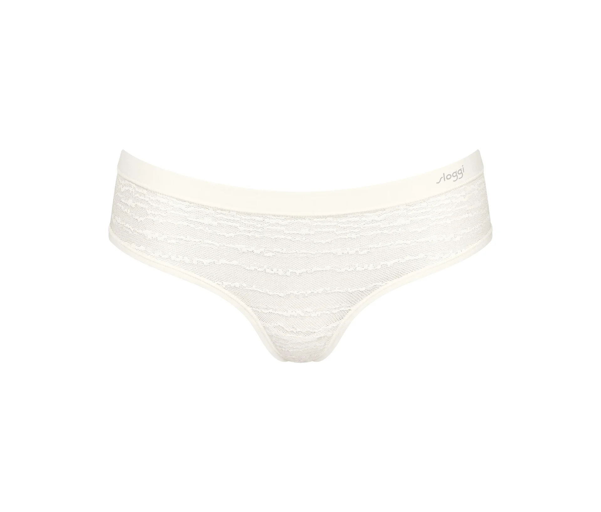Figi sloggi Free Evolve Hipster Lace, Silk White