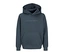 Ciemnoszara bluza z kapturem Jack&Jones Star z kapturem, kieszenią kangurką i białym logo Jack&Jones na piersi.