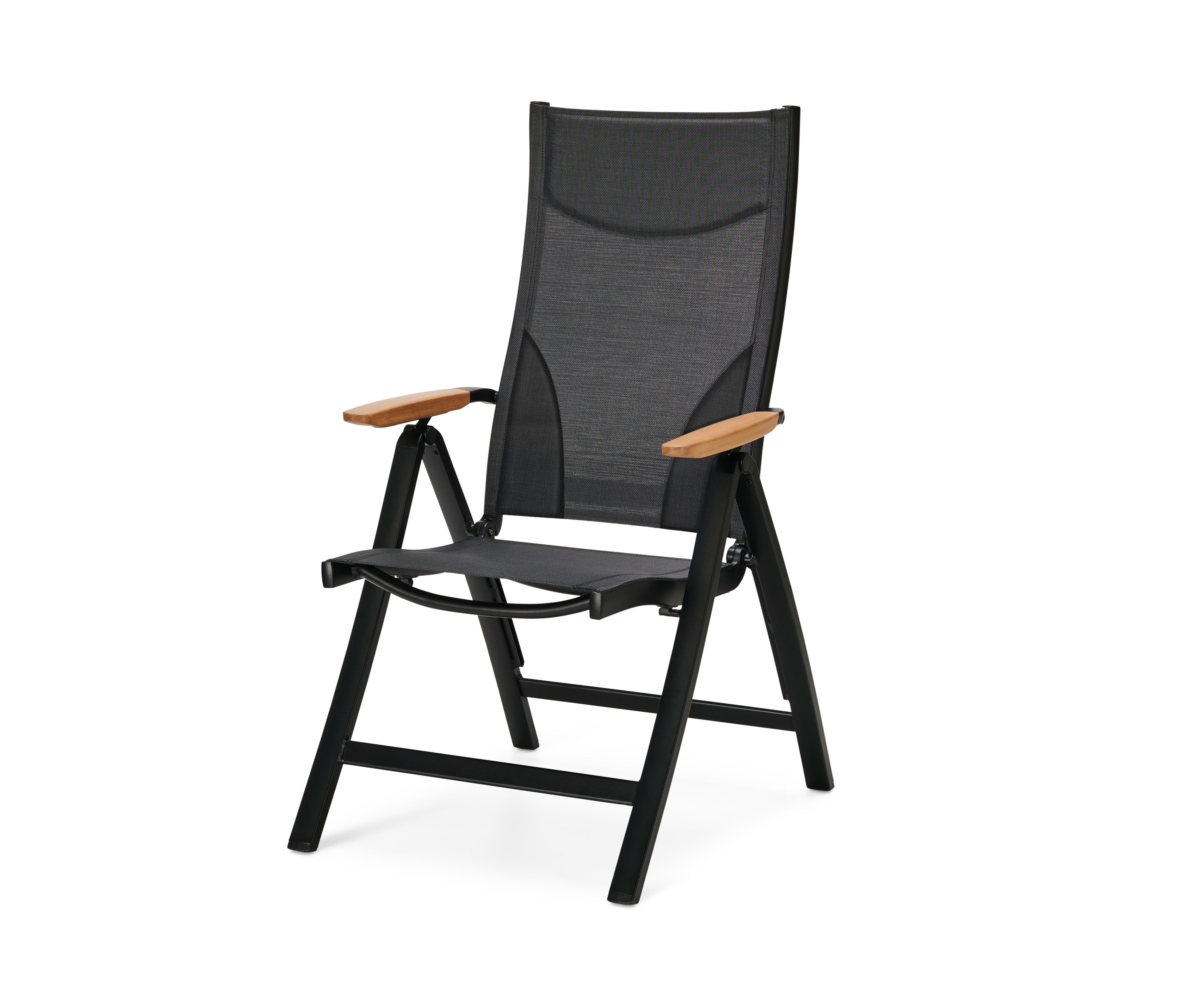 Tchibo - Krzesło ogrodowe z wysokim - kolor: czarny