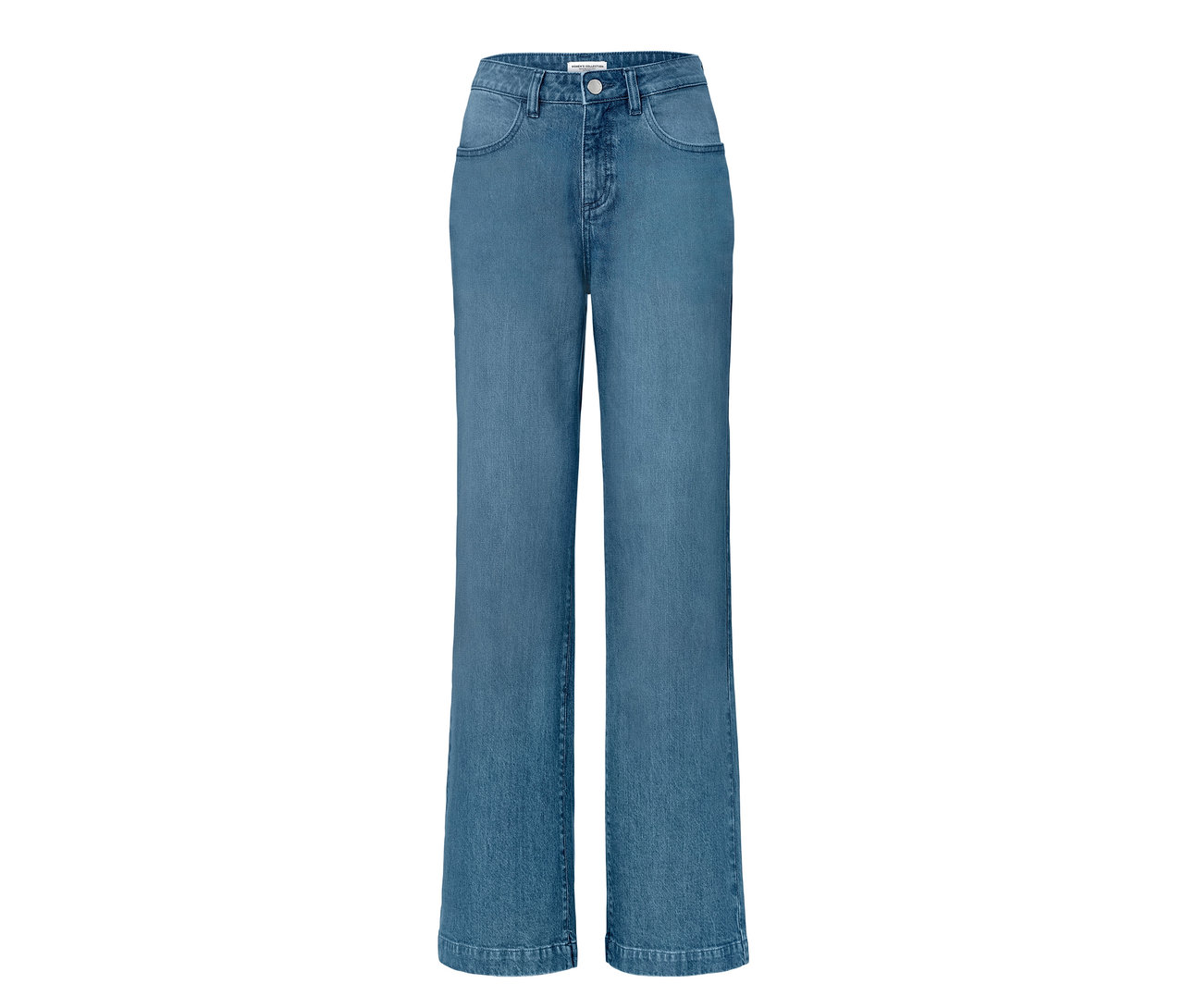 Niebieskie dżinsy palazzo o kroju „Neni”.