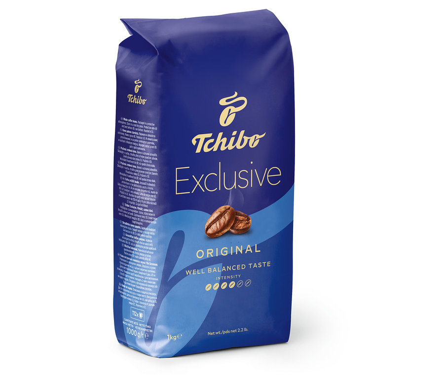Opakowanie kawy Tchibo Exclusive.