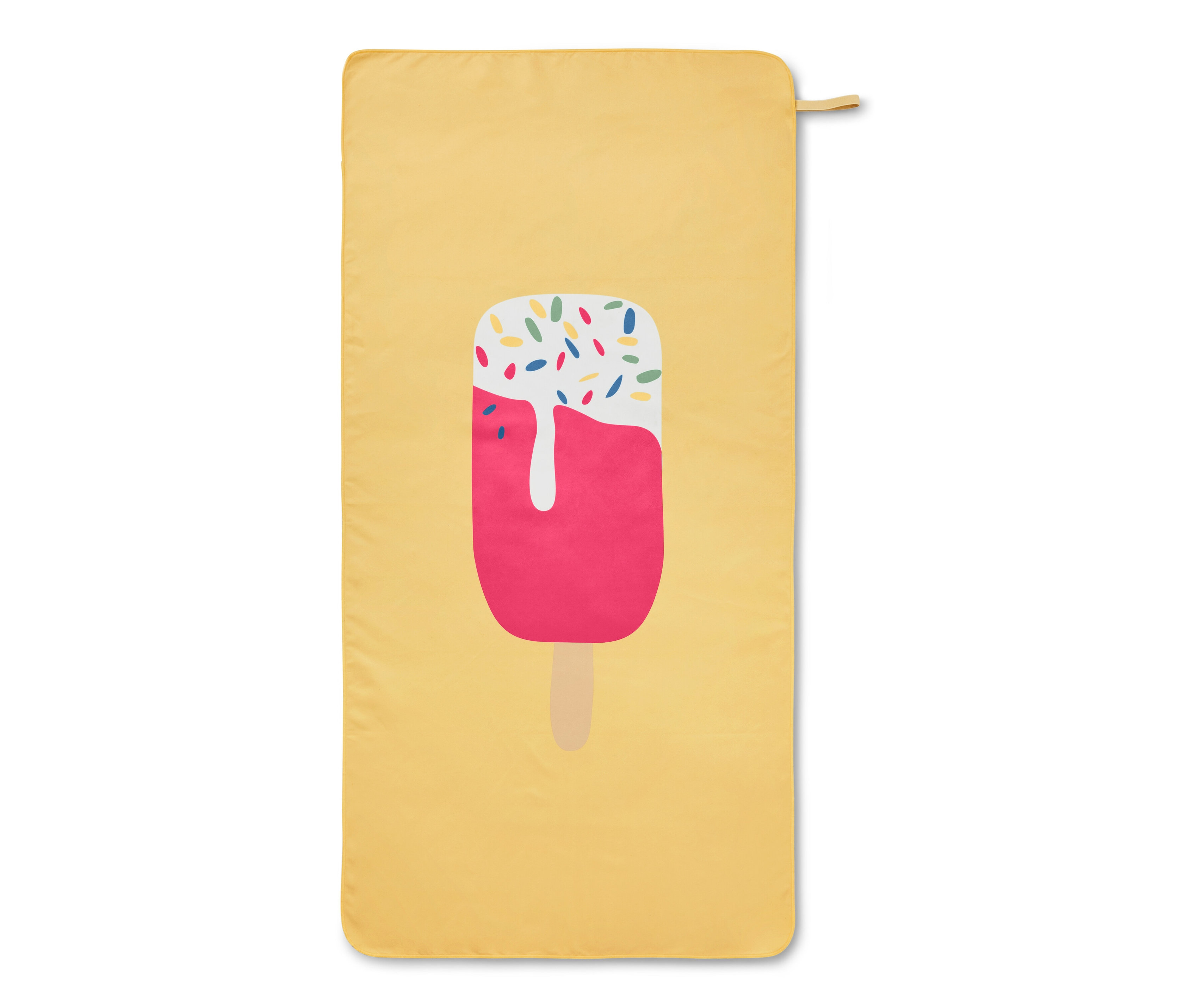 Tchibo - Ręcznik z mikrofibry - kolor: żółty