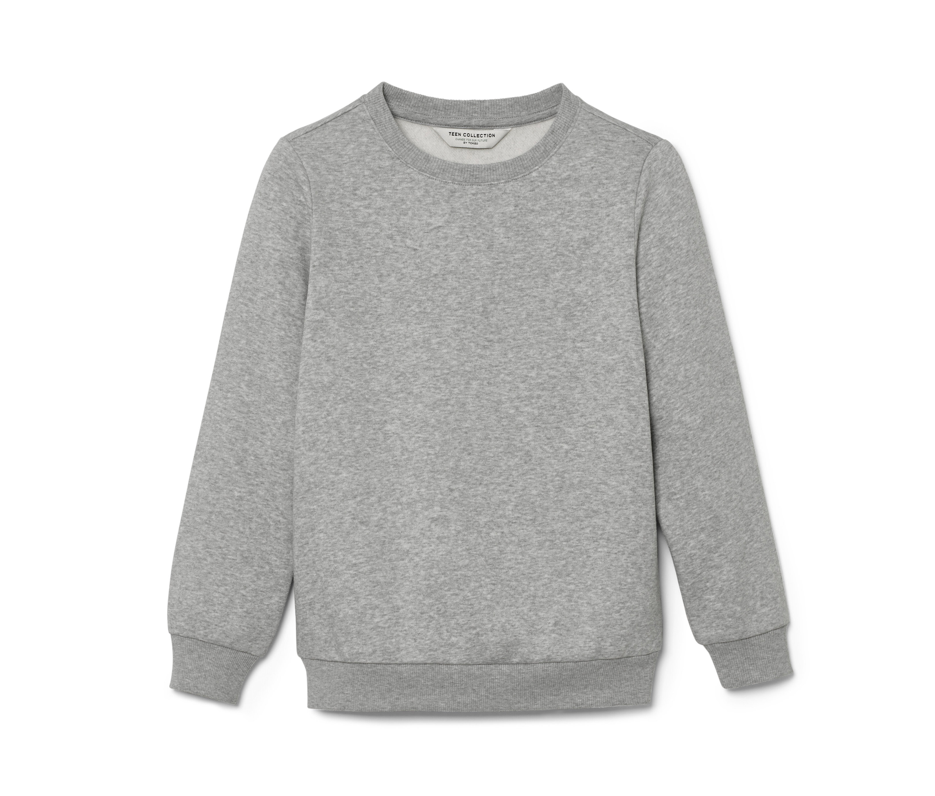 Tchibo - Bluza dziecięca z drapaną stroną wewnętrzną, szary