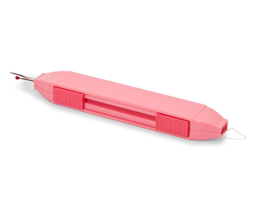 Różowy przyrząd do szycia 2 w 1.