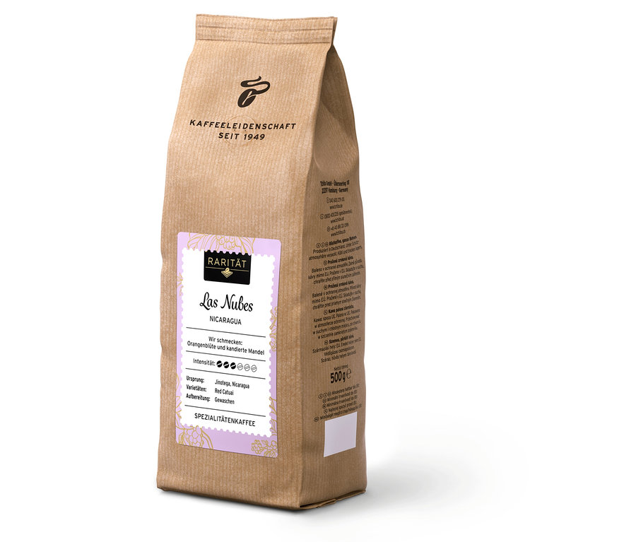 Opakowanie kawy Rarita »Las Nubes Nicaragua«.