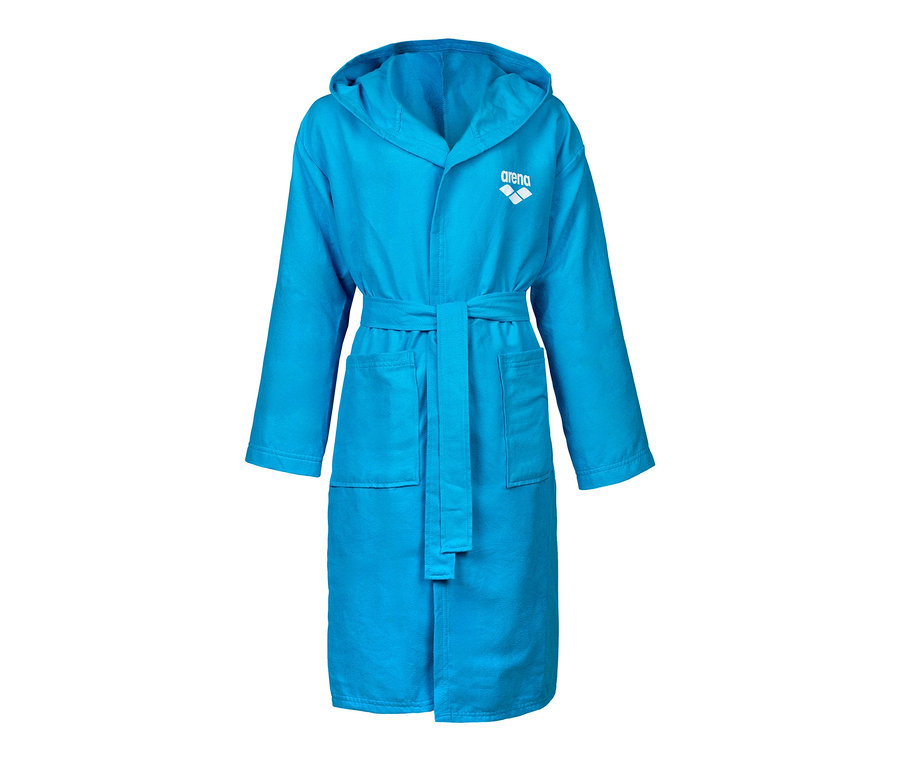 Niebieski dziecięcy szlafrok z mikrofibry arena Zeal.