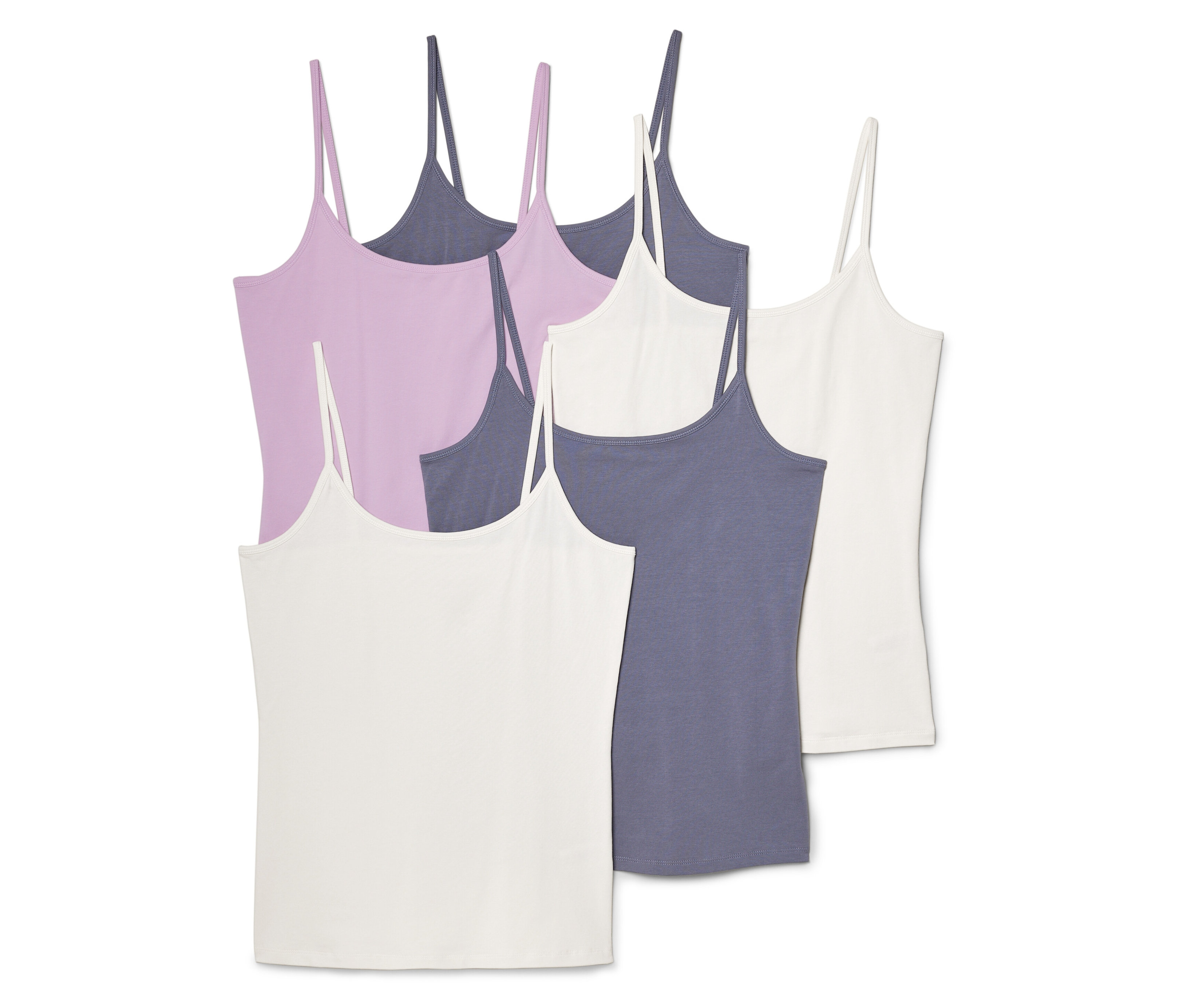 Tchibo - Koszulki na cienkich ramiączkach- szary/różowy