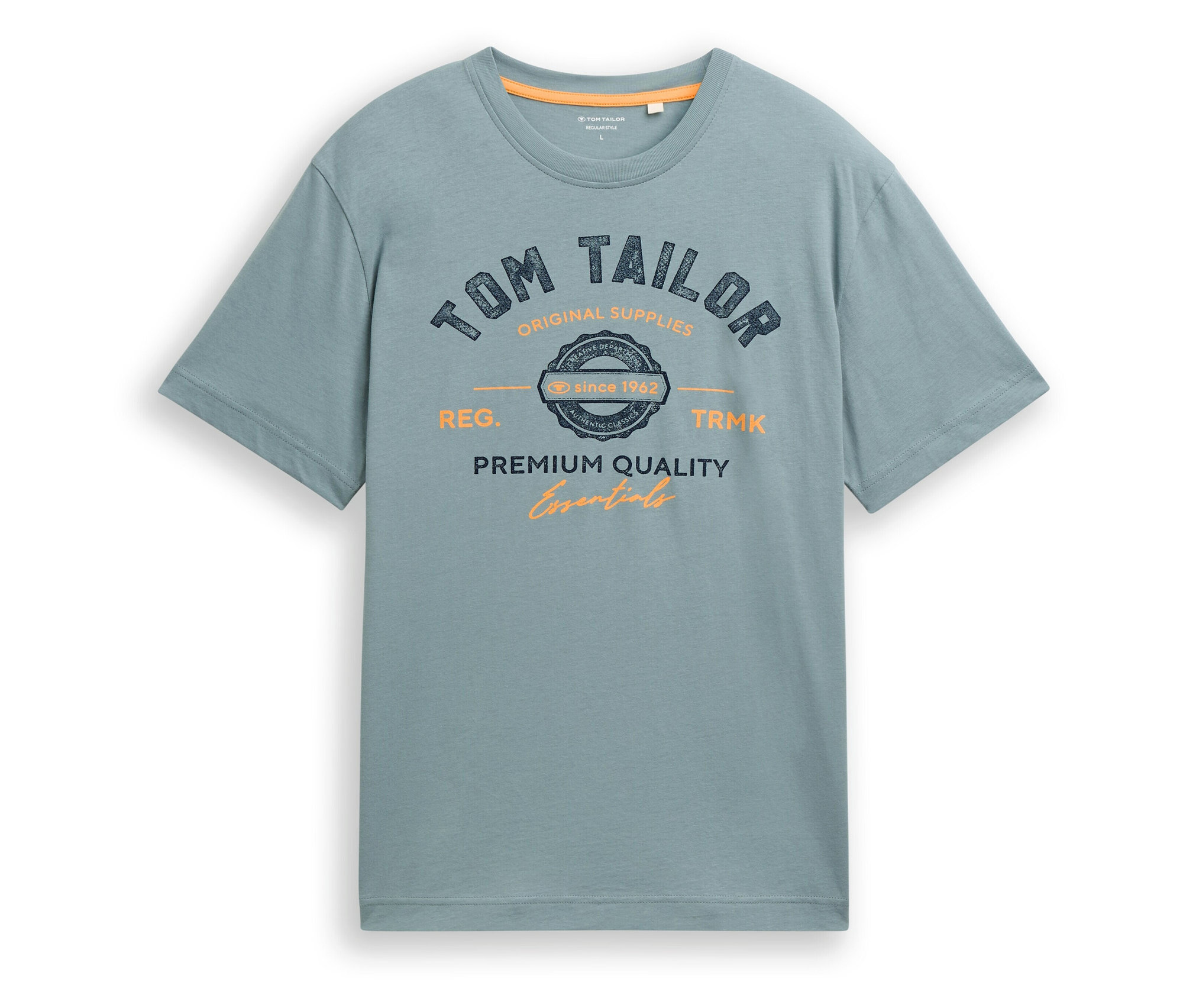 Koszulka z logo Tom Tailor- zielony/z nadrukiem