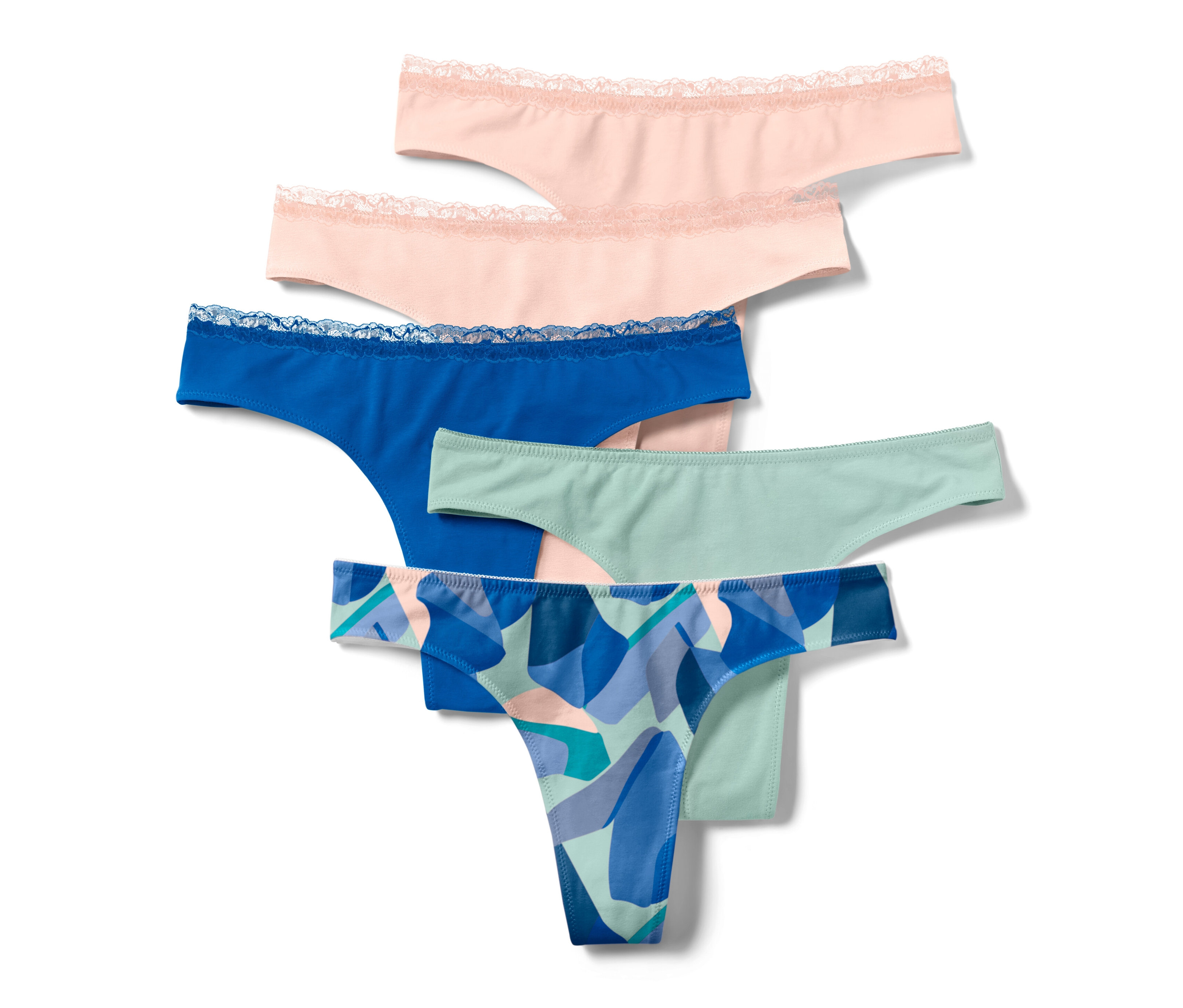 Tchibo - Stringi- niebieski/różowy