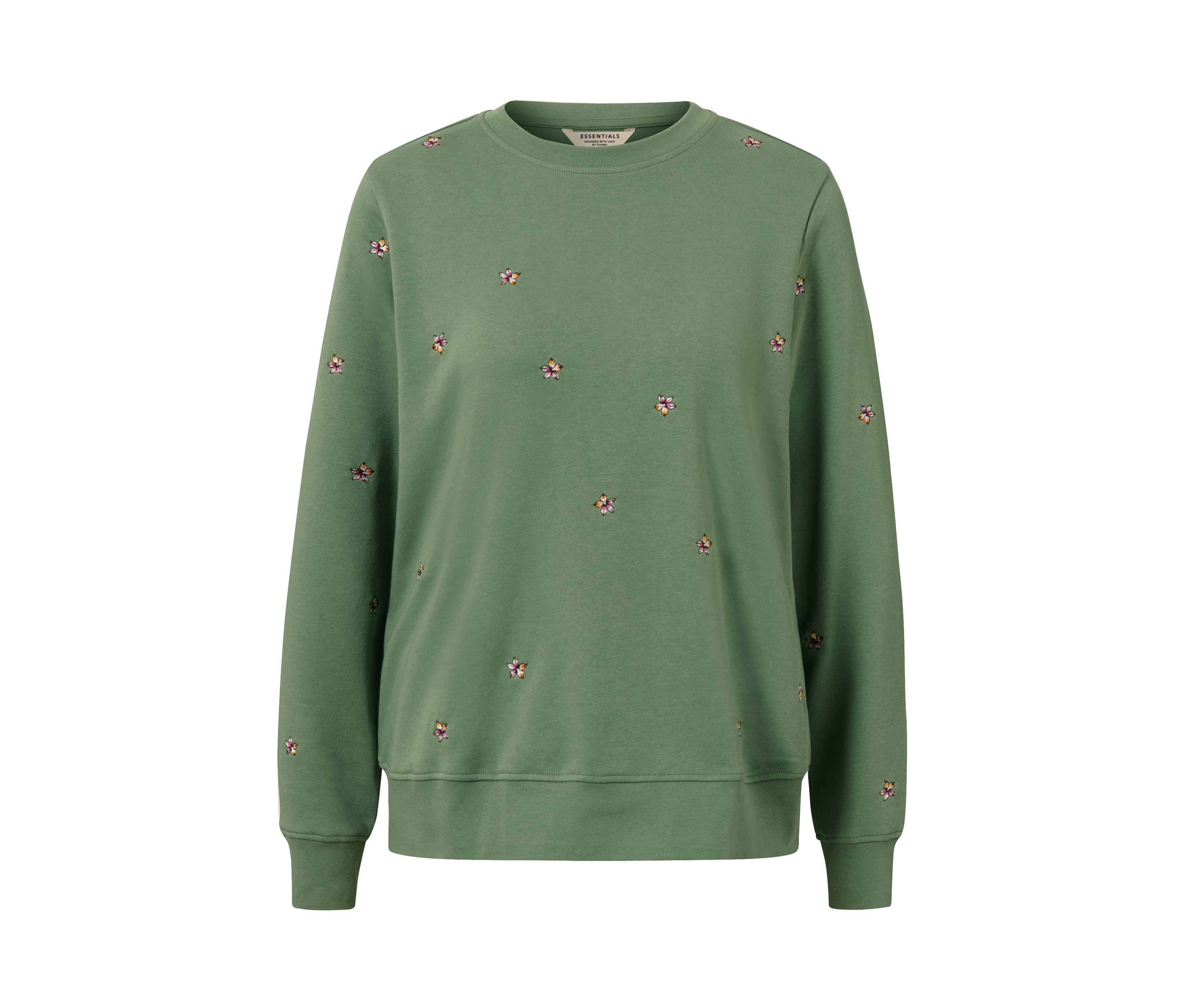 Tchibo - Bluza dresowa z haftem, zielony