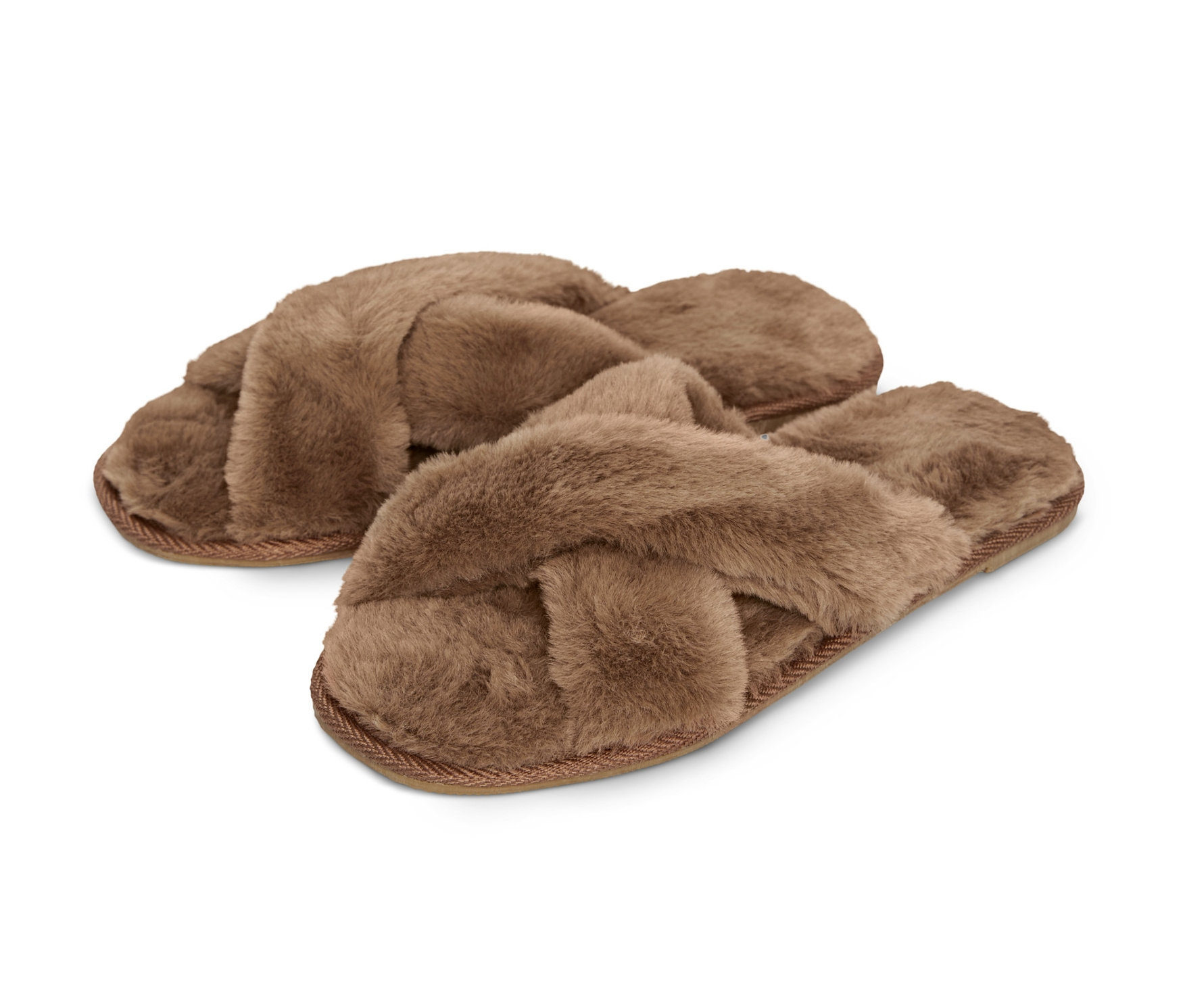 Tchibo - Kapcie pluszowe, brązowy