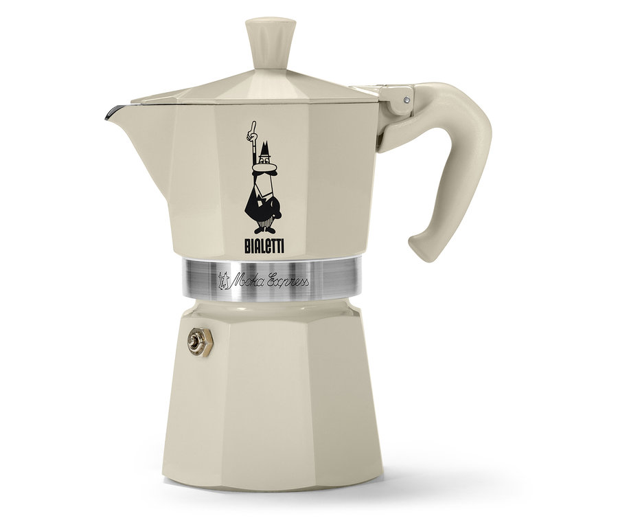 Bialetti Moka Express, 190 ml, kremowa